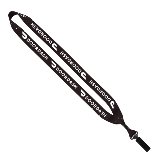 3/4" Polyester Lanyard with Bulldog Clip 20