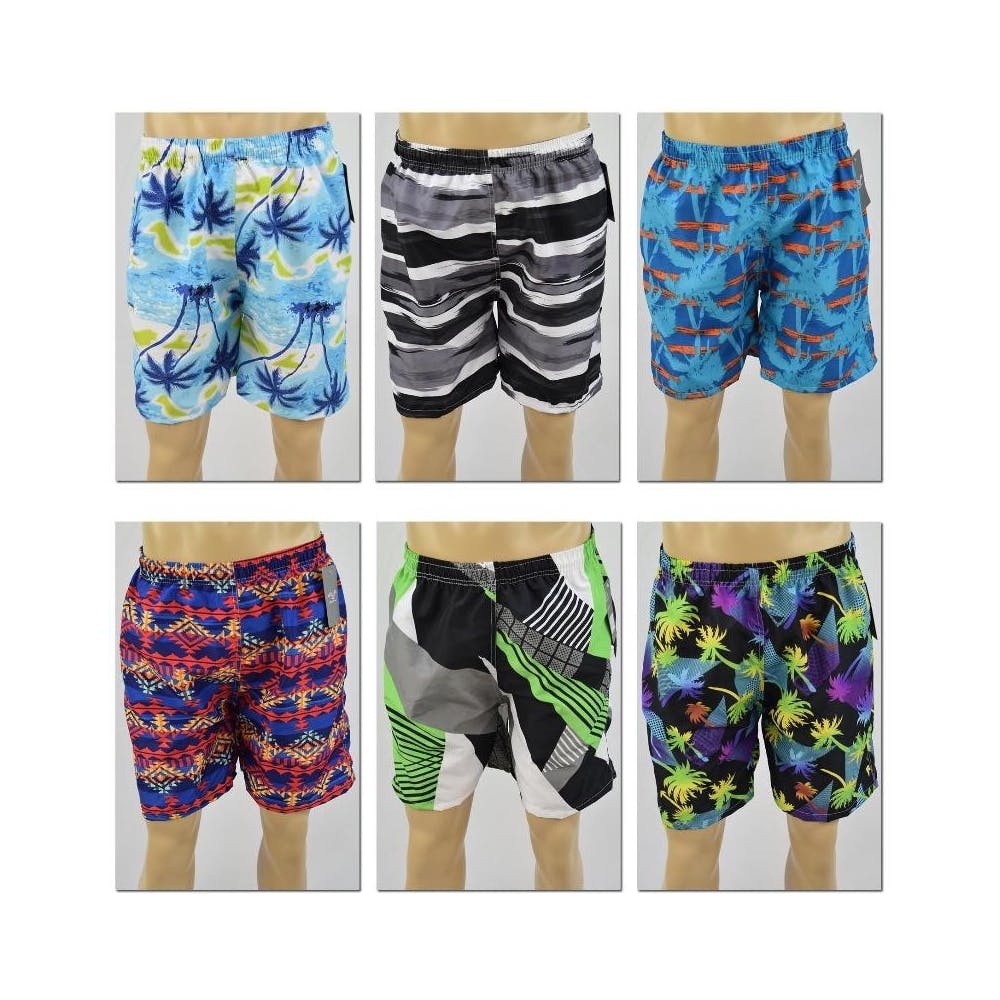 Men's Swim Trunks - Assorted Prints M - 2X 2