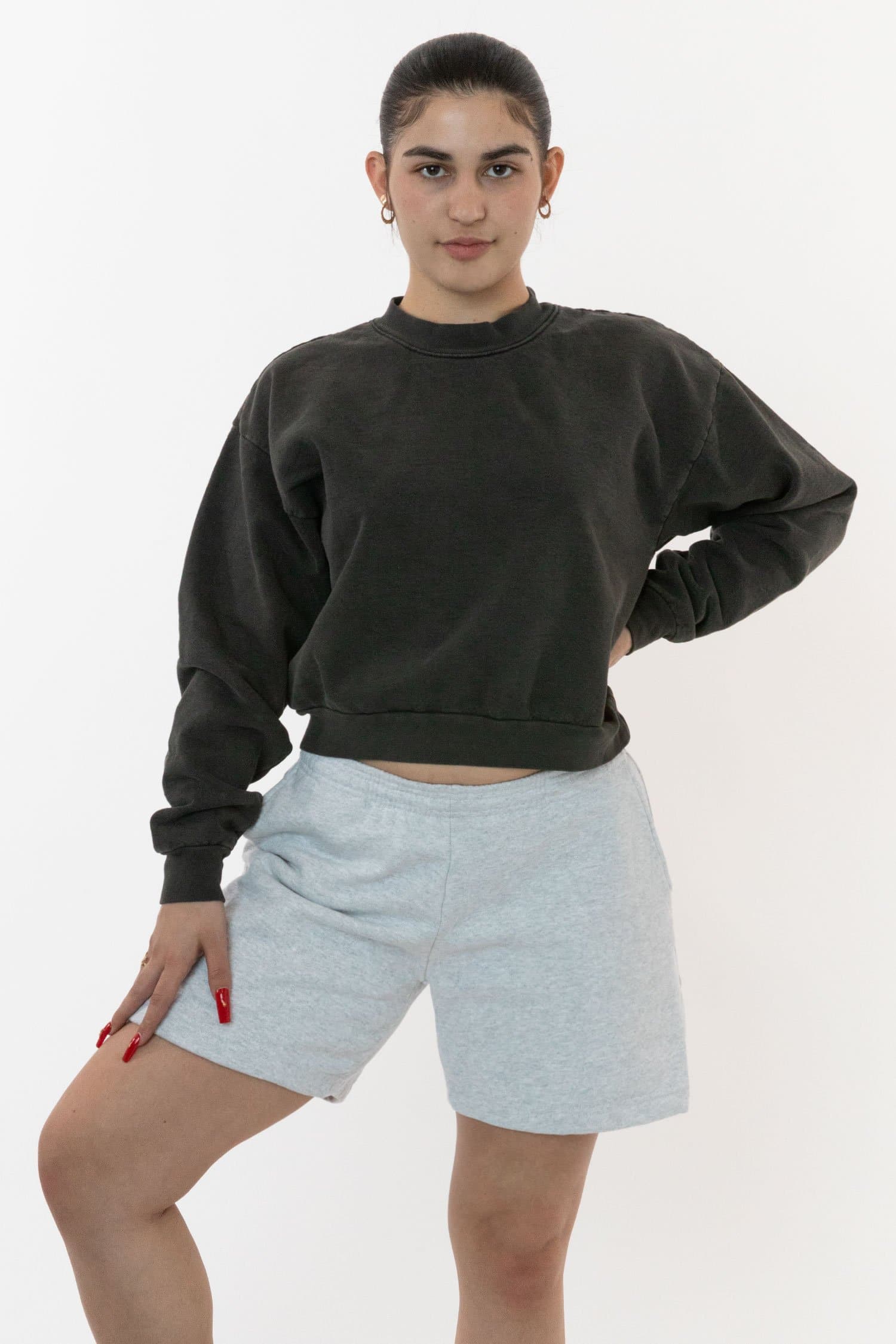 14 OZ HEAVY FLEECE MID SHORT 22