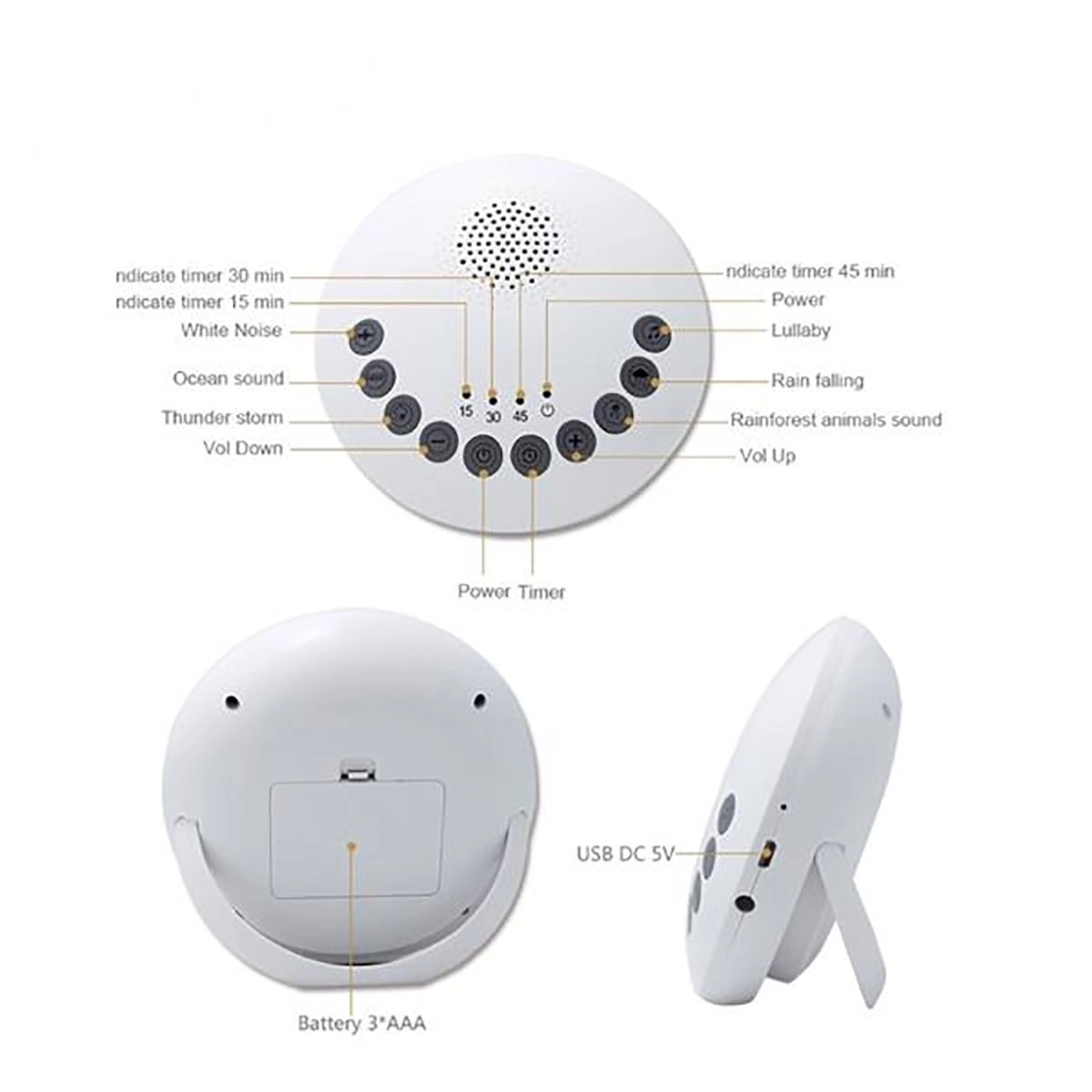White Noise Sleep Sound Machine 2