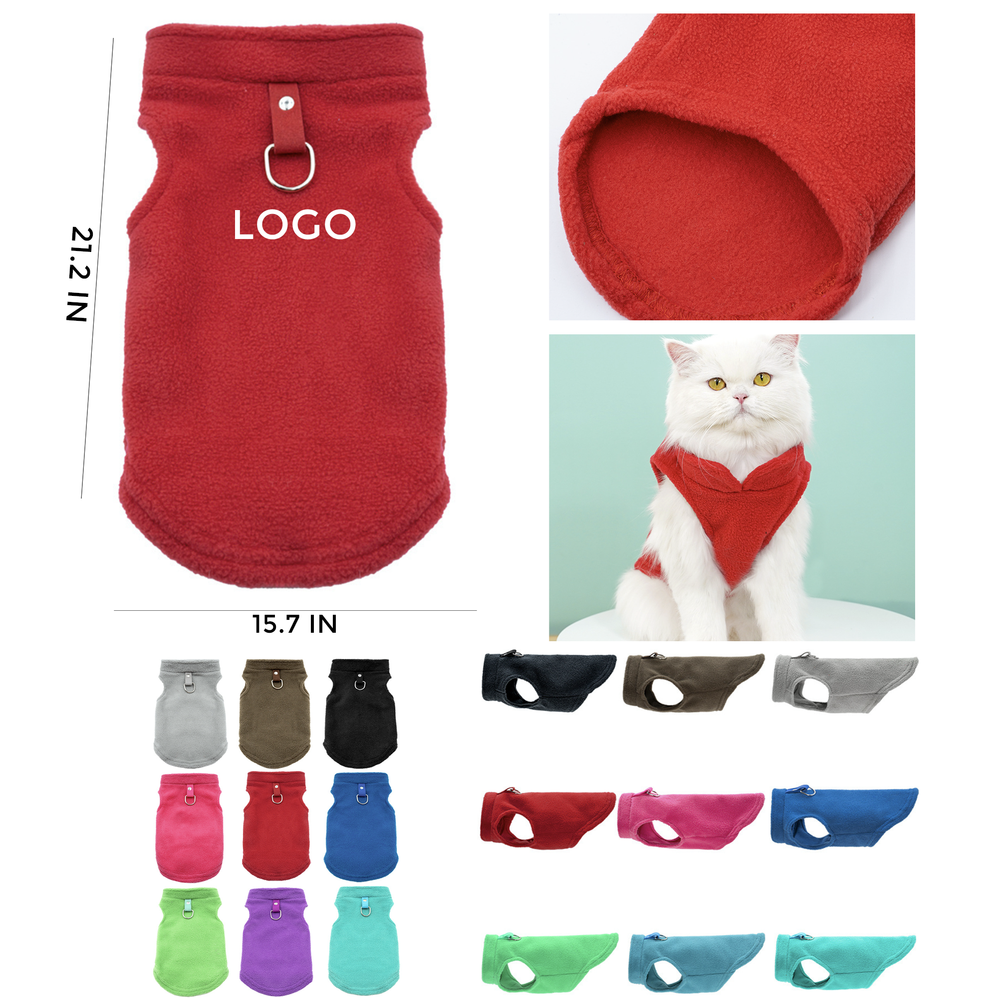MOQ 10 PCS Versatile Warm Pullover Dog Clothes Pet Sweater Vest 2
