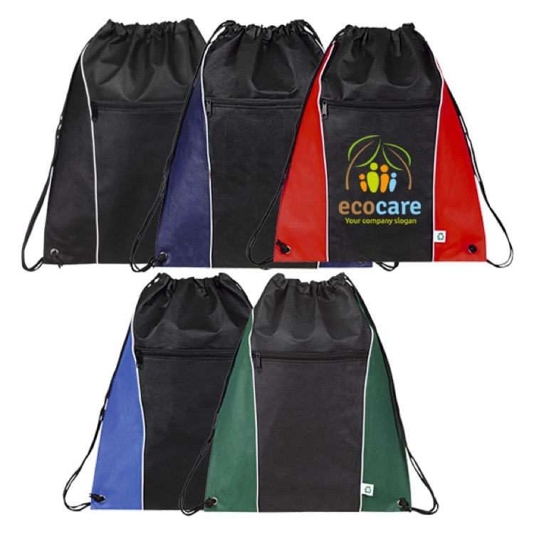 Happy Earth Drawstring Backpack 1