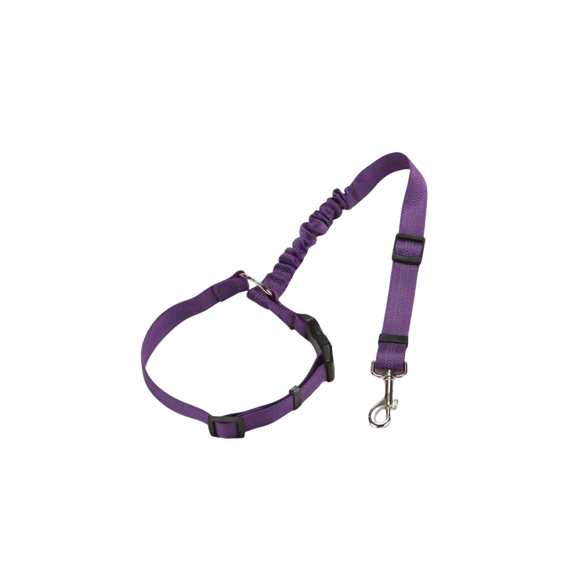Adjustable Pet Vehicle Safety Tether With Bungee Cushioning 2