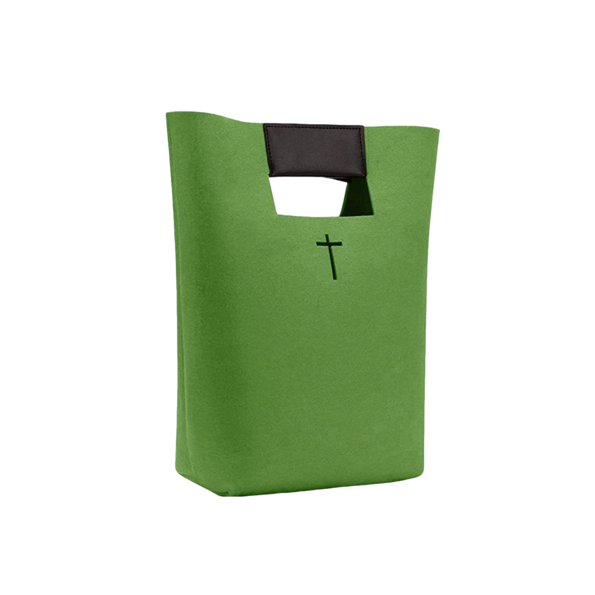 Handle Carrier Reusable Felt Tote Bag, custom tote bag with logo imprint 8