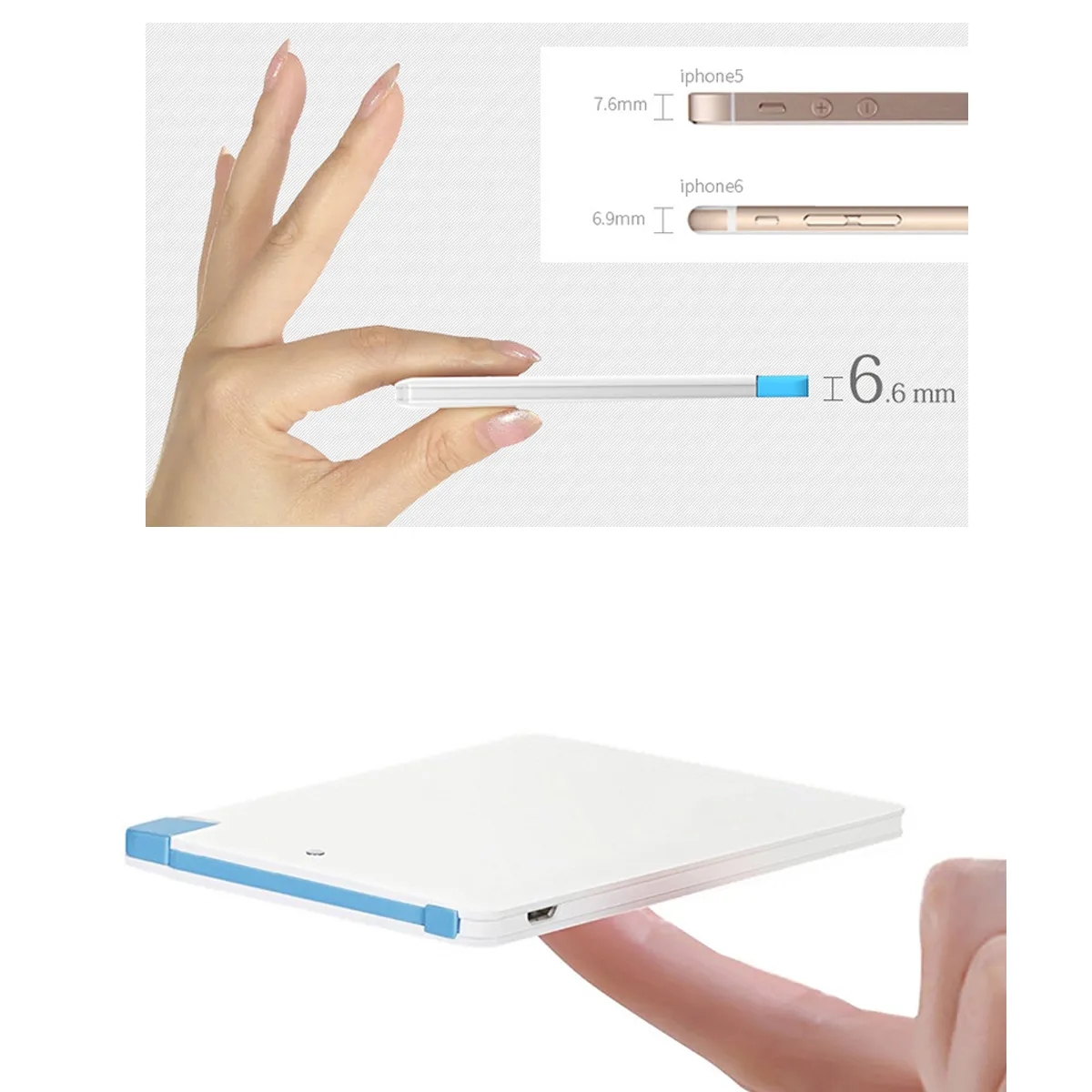 Card size 4500mAh Small Power Bank 1