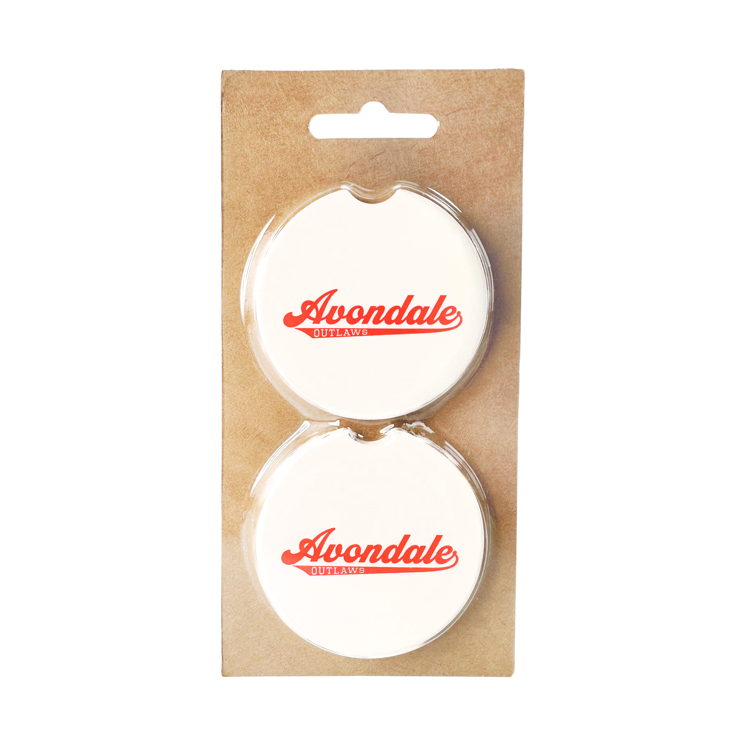 Absorbent Stone Car Coaster Set - 1 Color