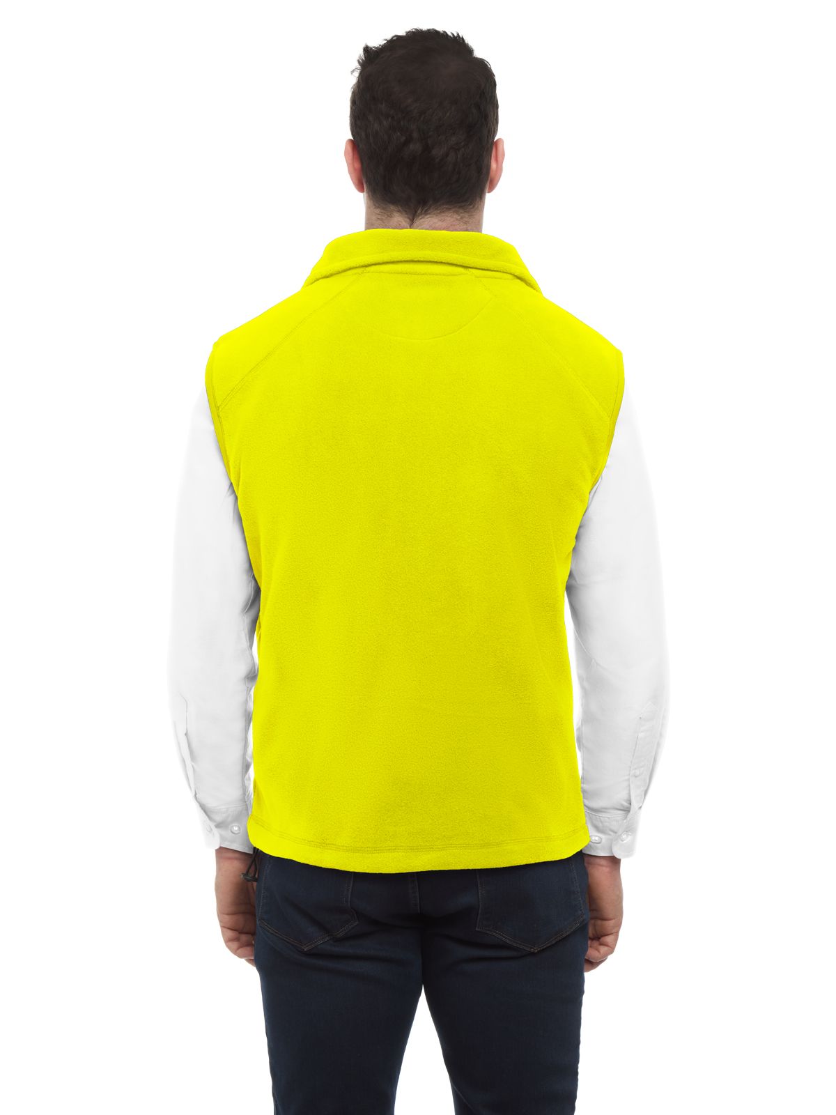 Blue Generation - Unisex 2-Pocket Micro Fleece Zip Front Vest 1