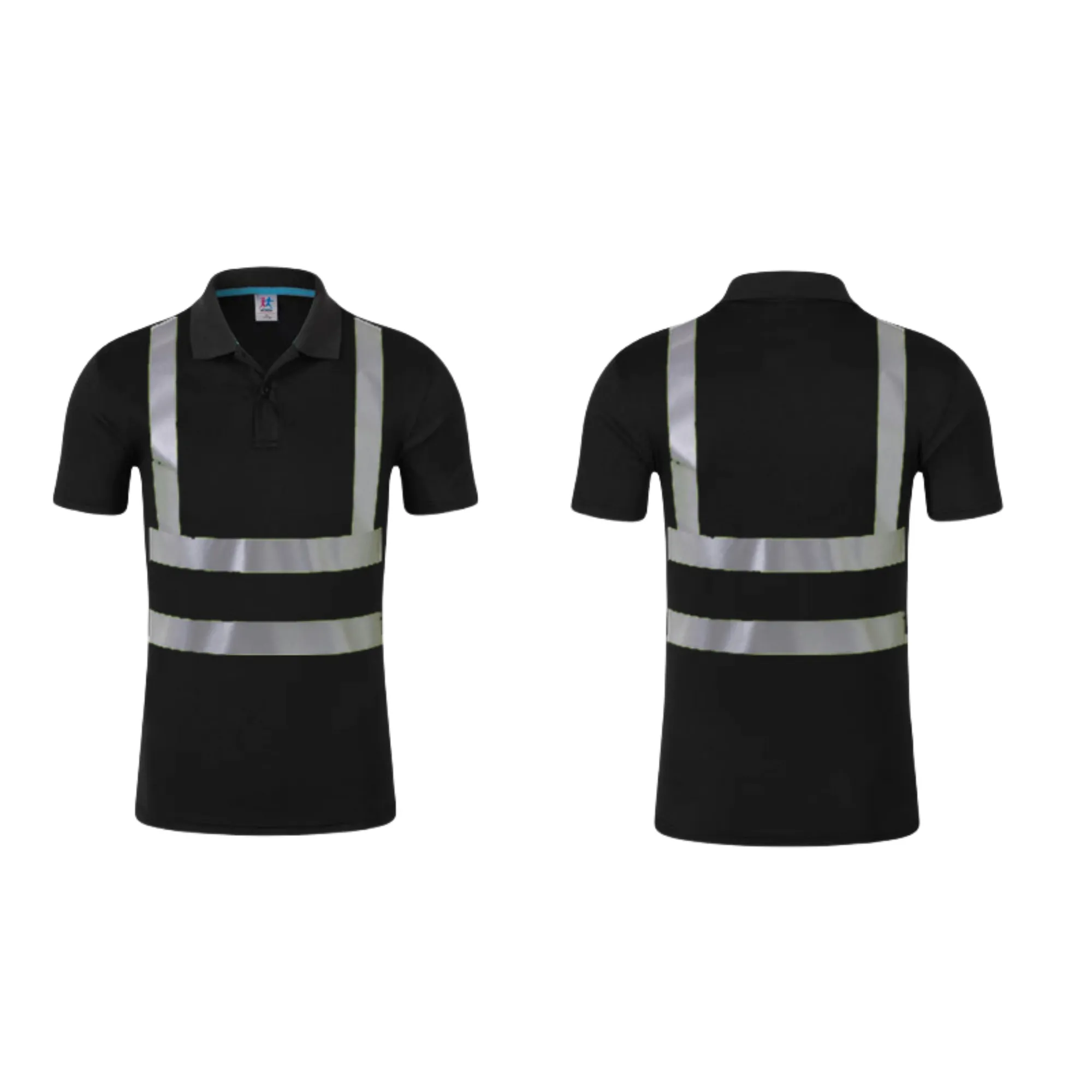 High-Visibility Polo Shirts With Reflective Strips 7