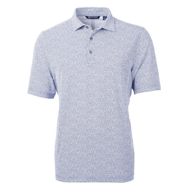 Cutter & Buck Virtue Eco Pique Botanical Print Recycled Men's Polo 9