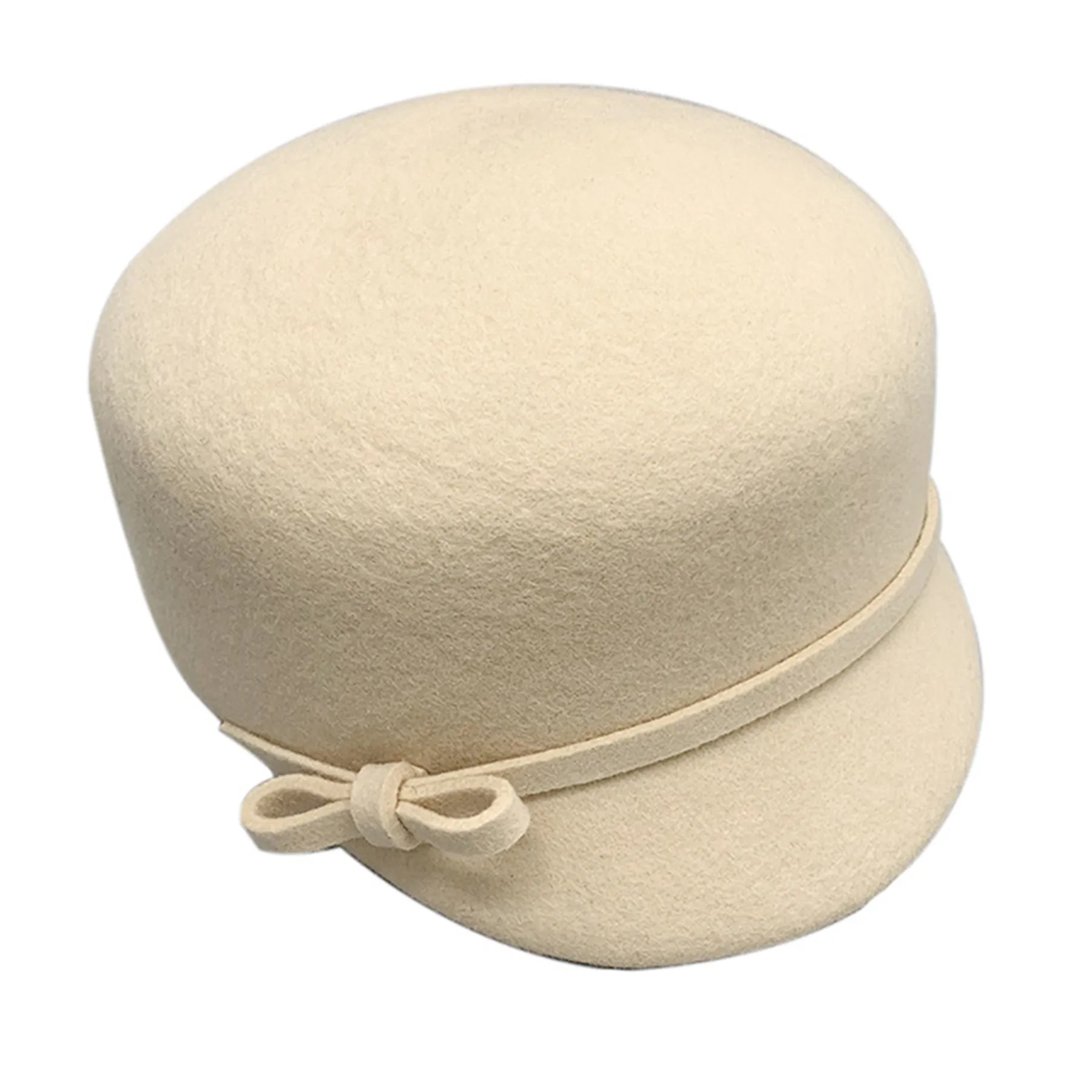 Beidge Wool Biker Hat 2