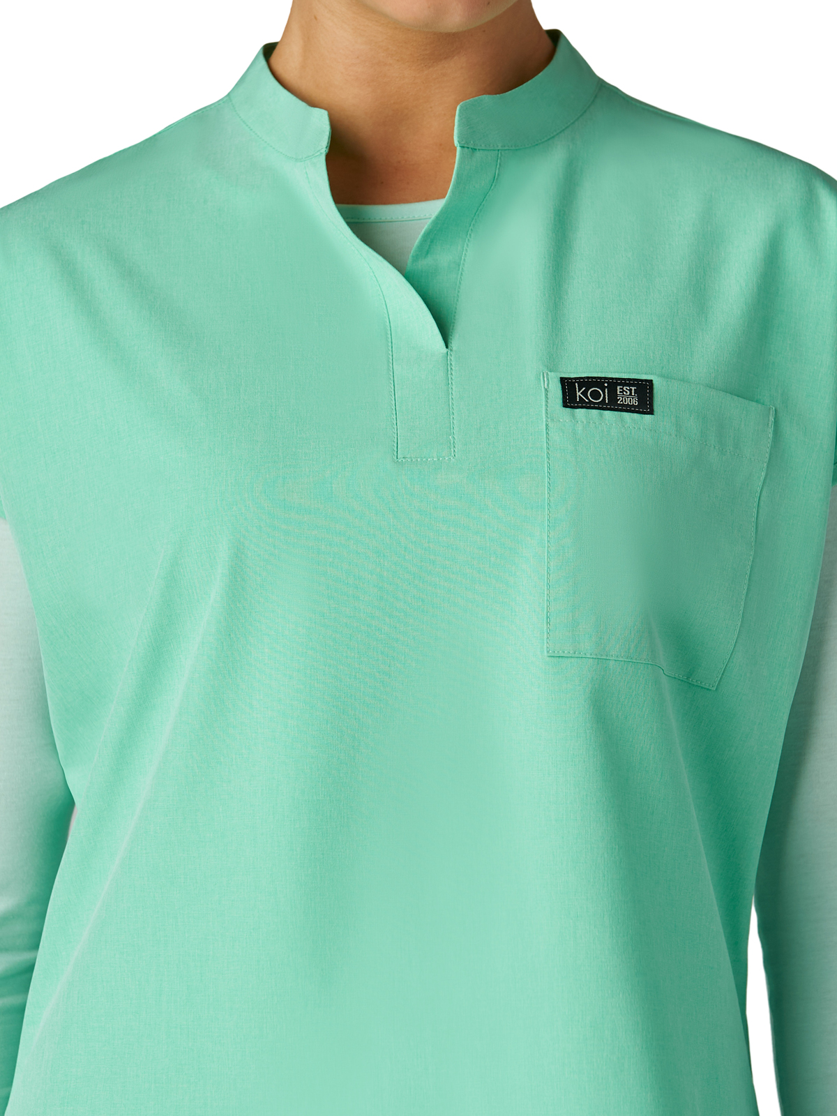 koi - Basics - Women's One-Pocket Stretch Tuck-In Ari Top 11