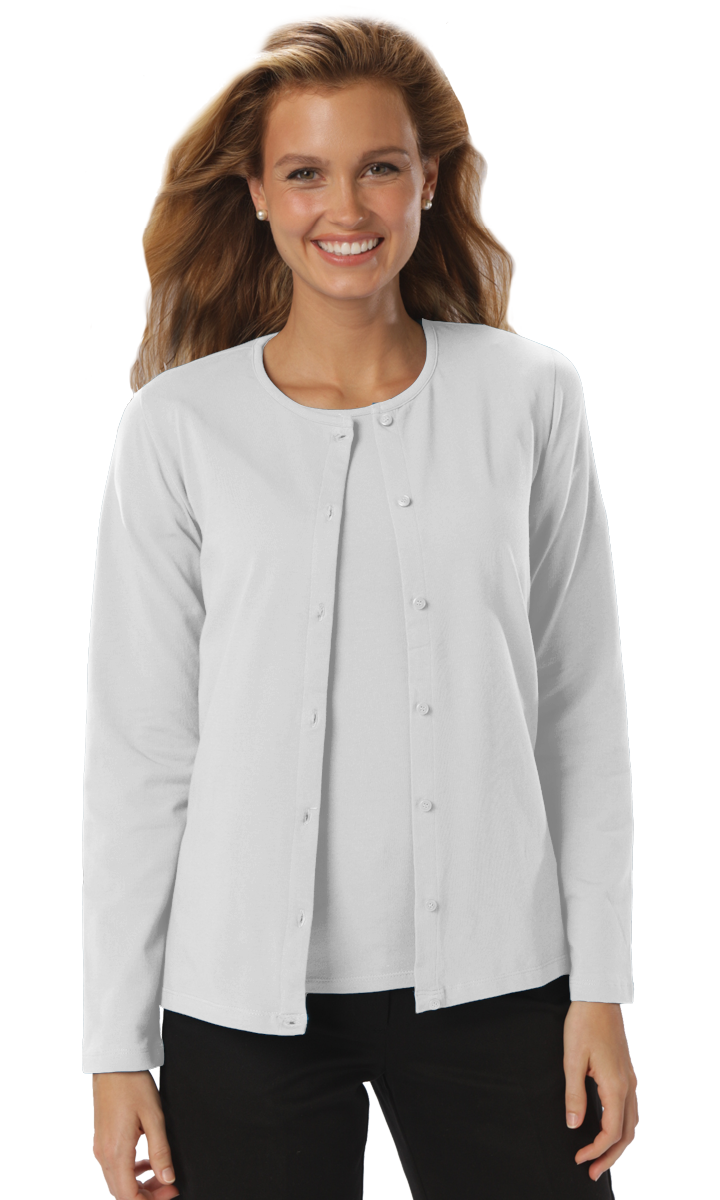 Ladies' L/S Button Front Cardigan 15