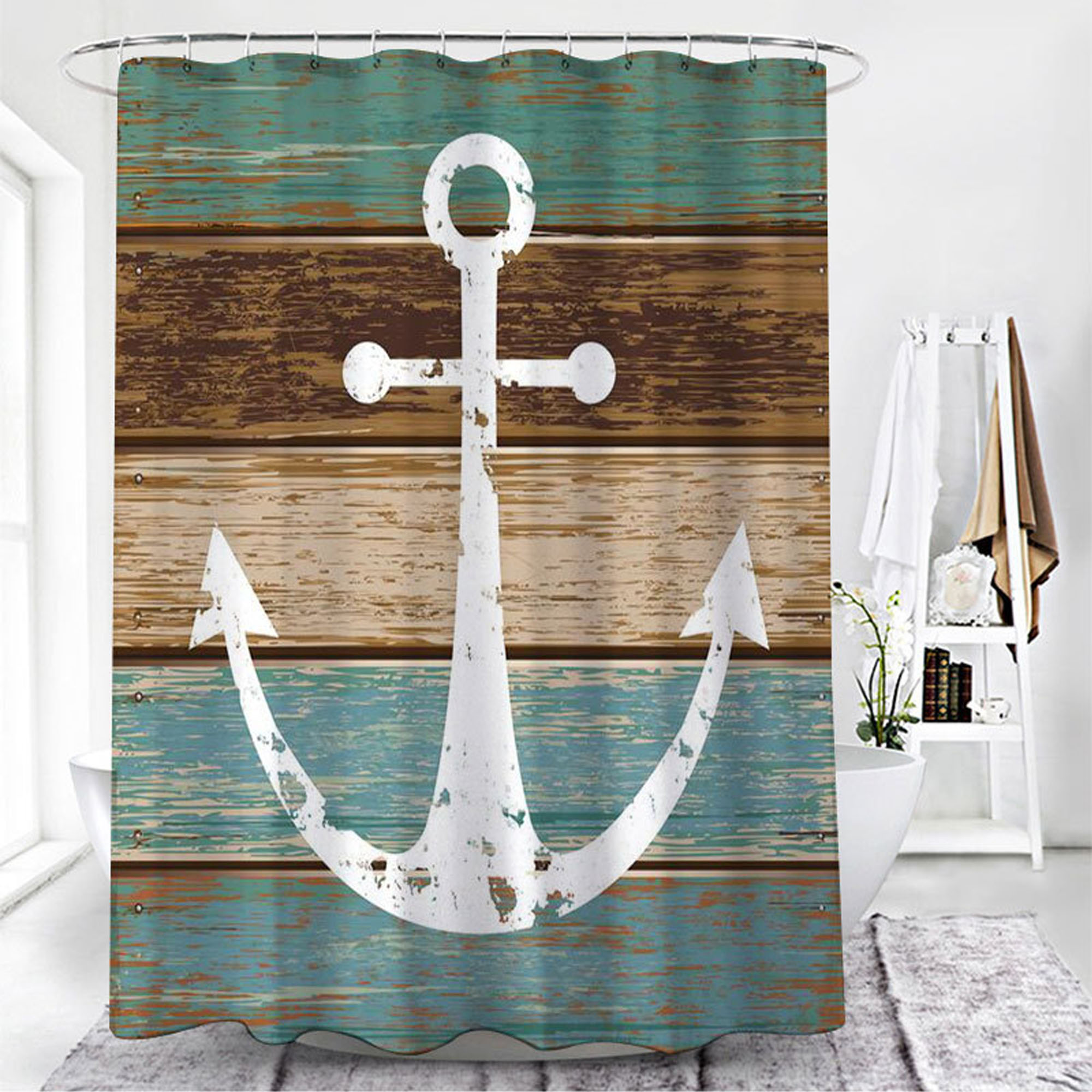 Digitally Printed Polyester Shower Curtain 3