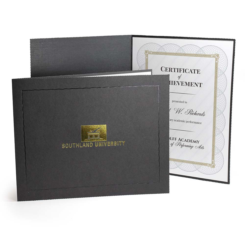 Deckled Edge Certificate Folder 2