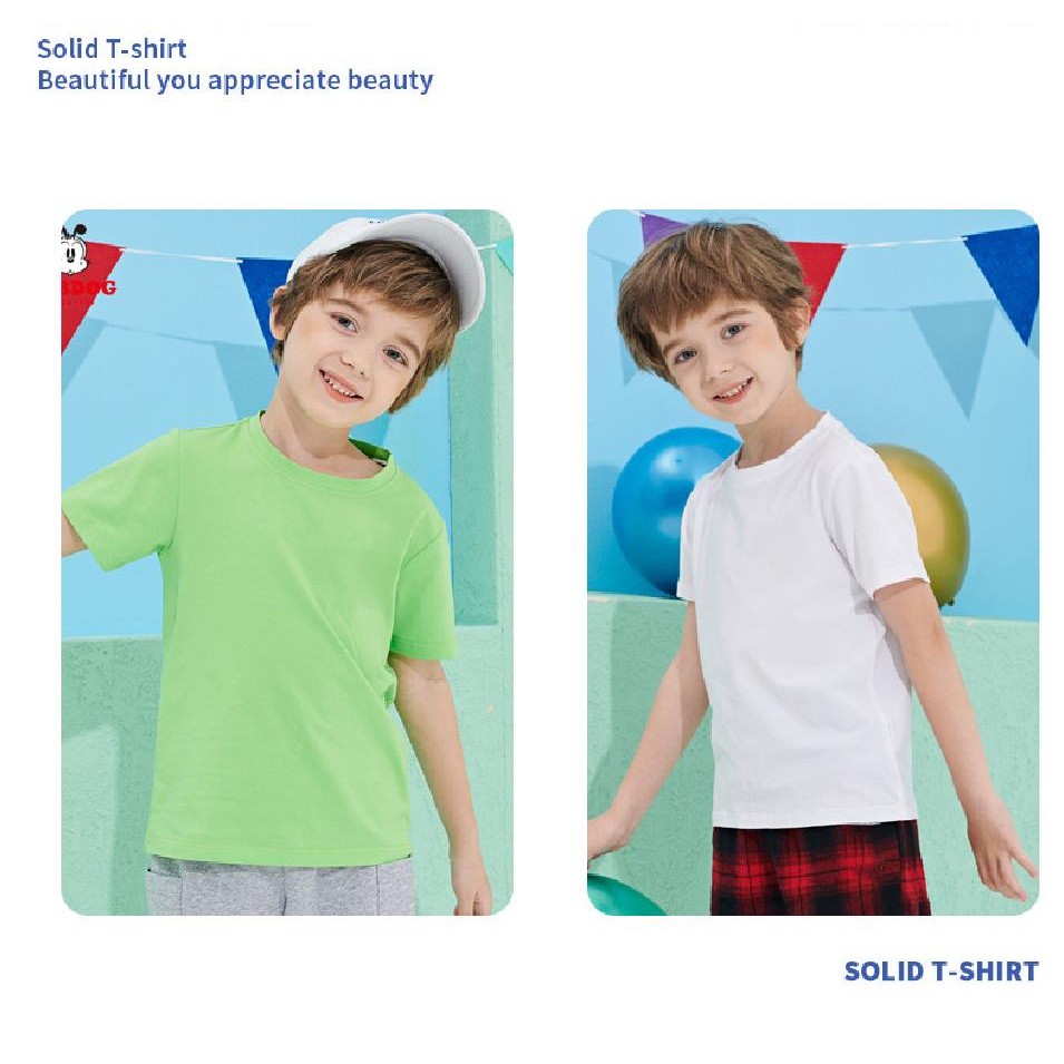 Child cotton combed T-shirts Stock 1