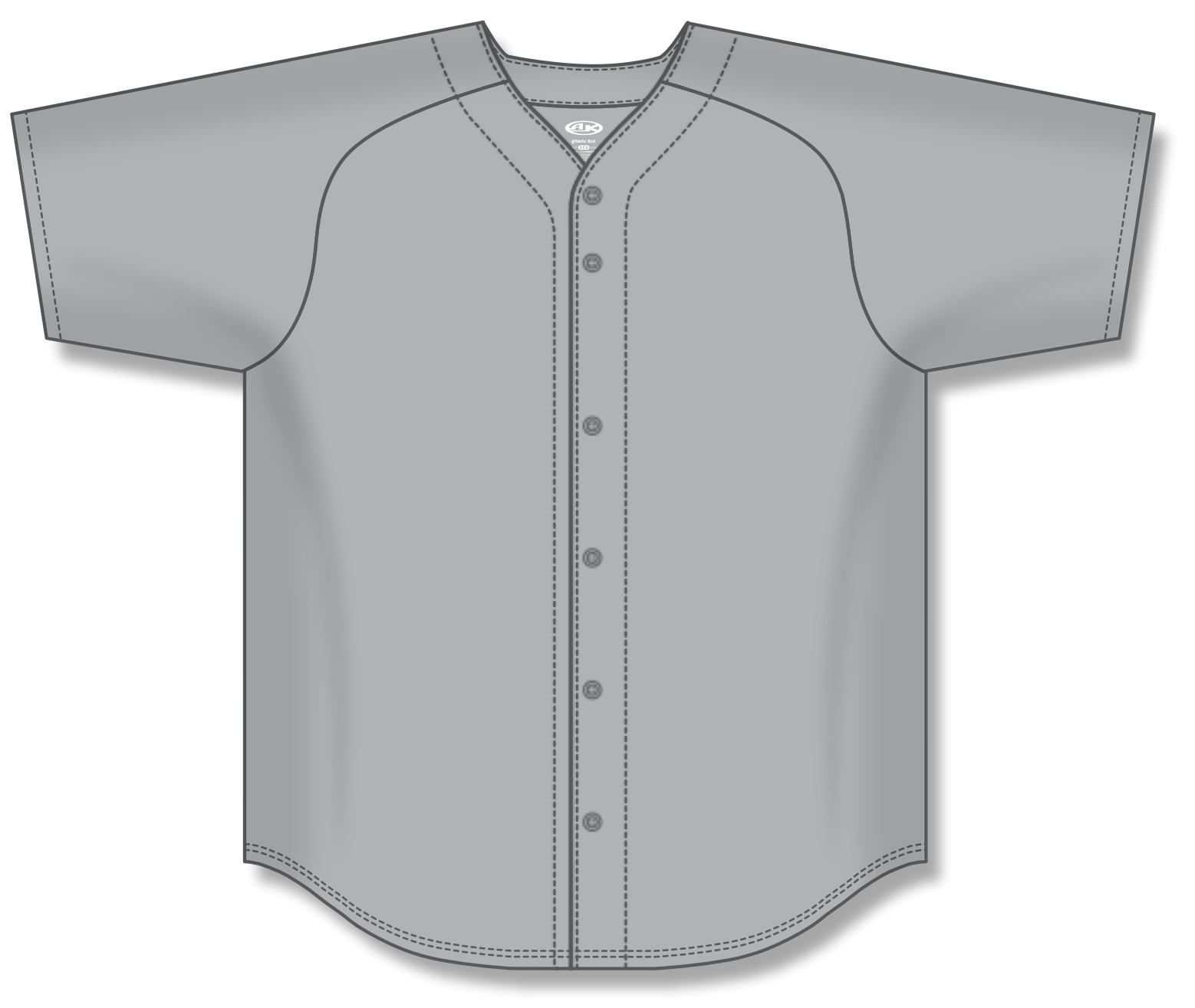 Full Button Baseball Jerseys BA5200-G01 17