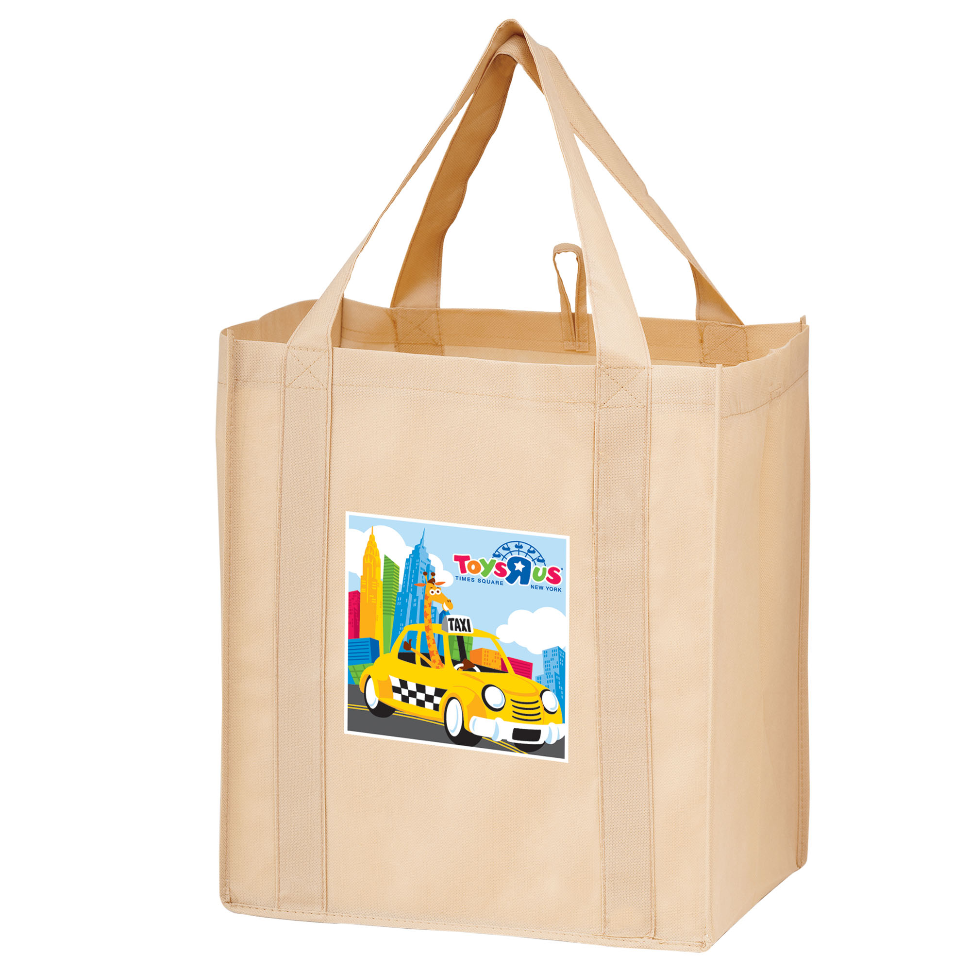 Non-woven Grocery/Wine Combo Tote 6