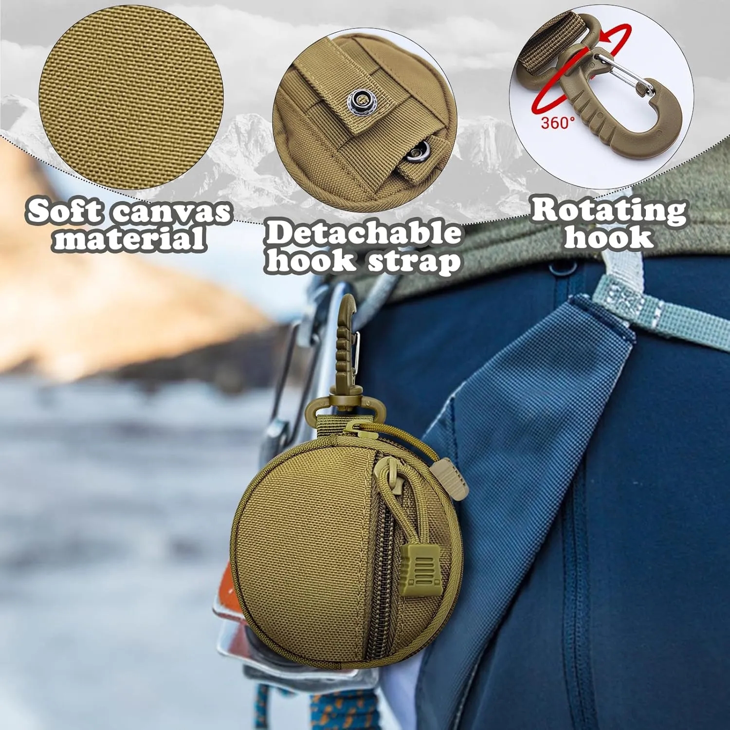 Tactical Round Pouch With Keychain Hook 5