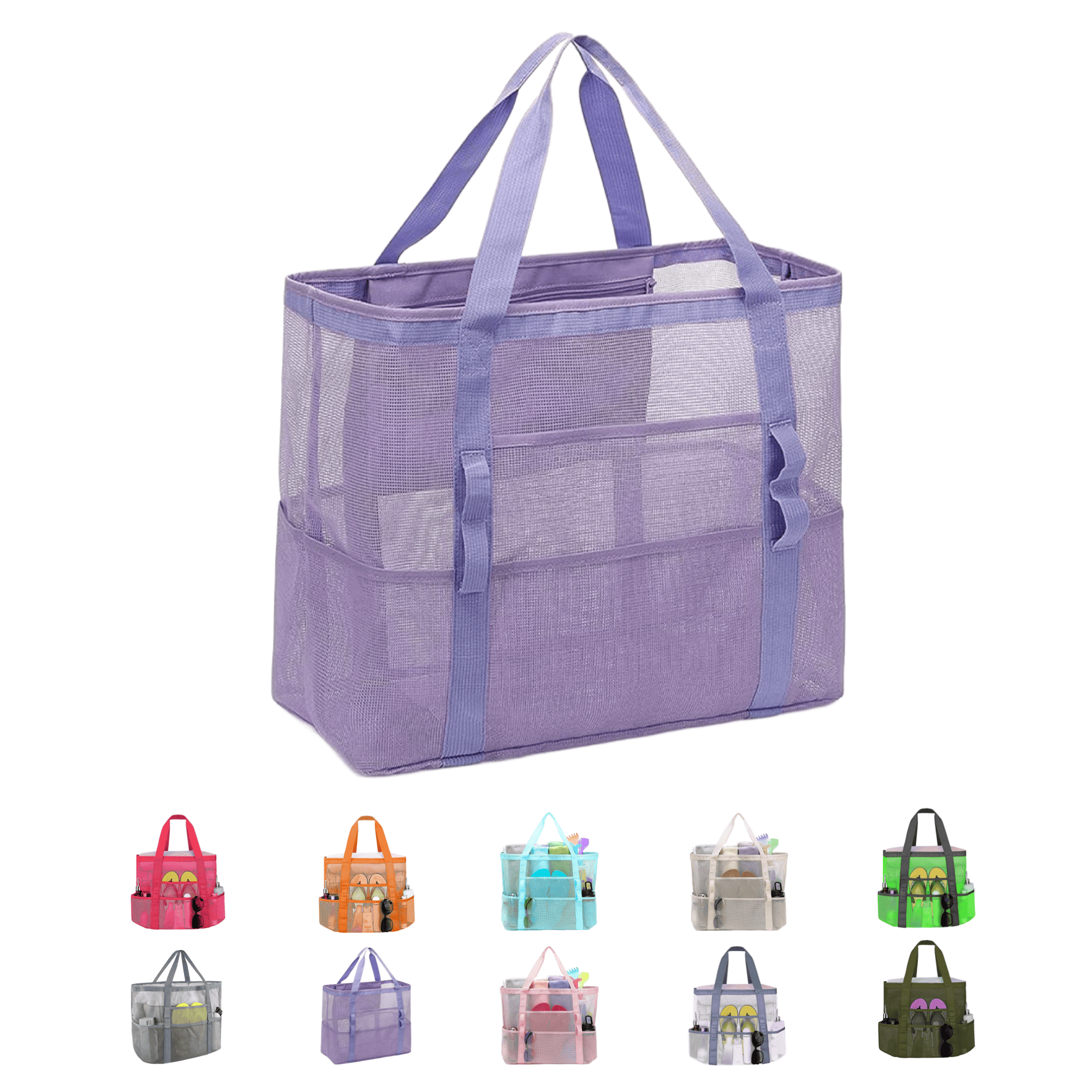 Nylon Mesh Summer Travel Utility Beach Bag 4