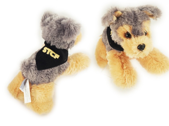 8" Cutie Yorkshire Terrier with bandana and one color imprint 2