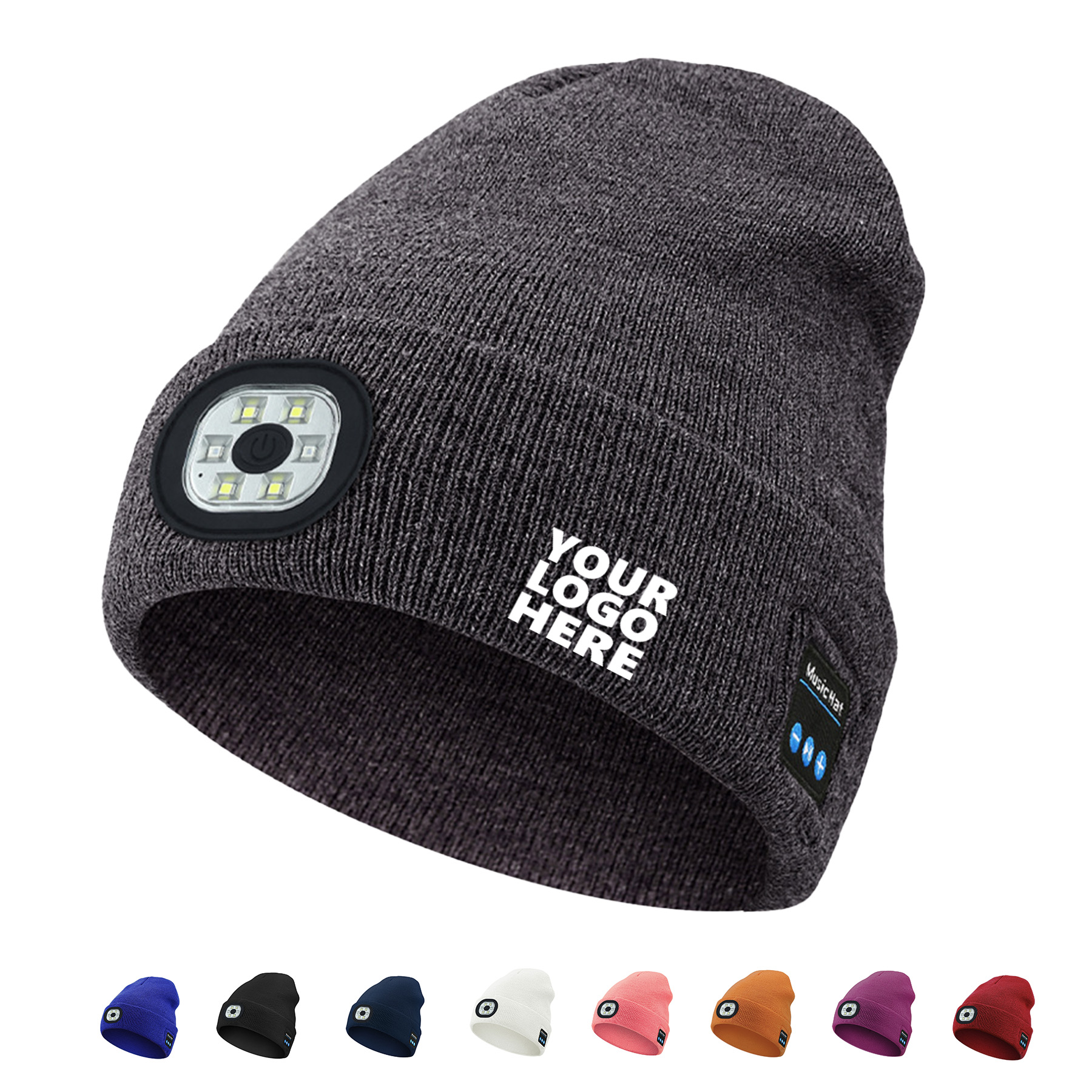 Bluetooth Beanie with Light 1
