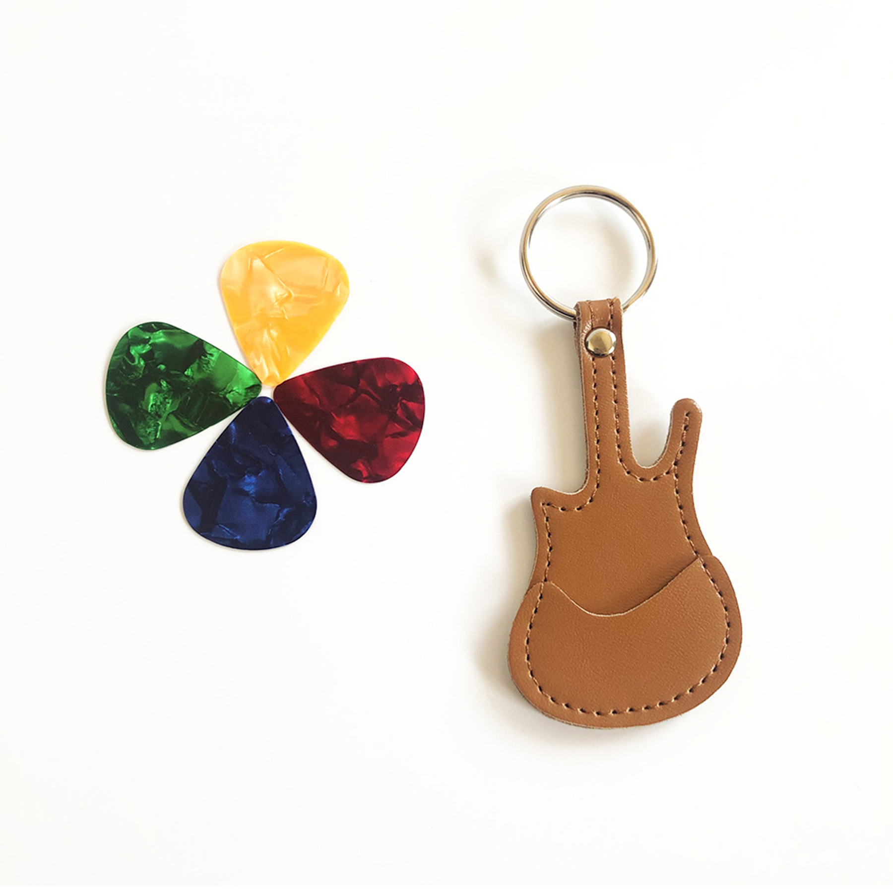 Unique Guitar Shape Pick Holder 2