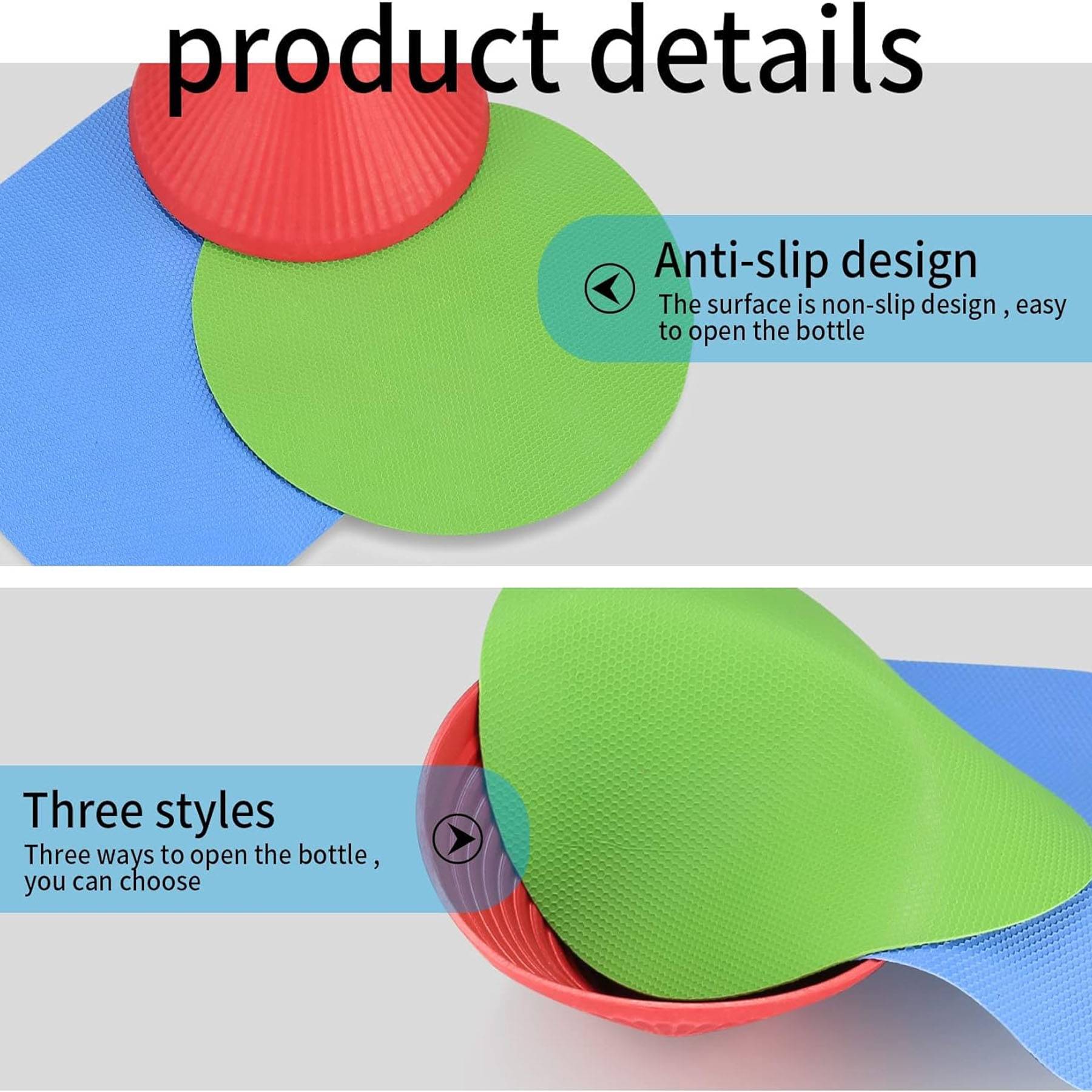 3 Pcs Rubber Jar Opener Gripper Pads 6