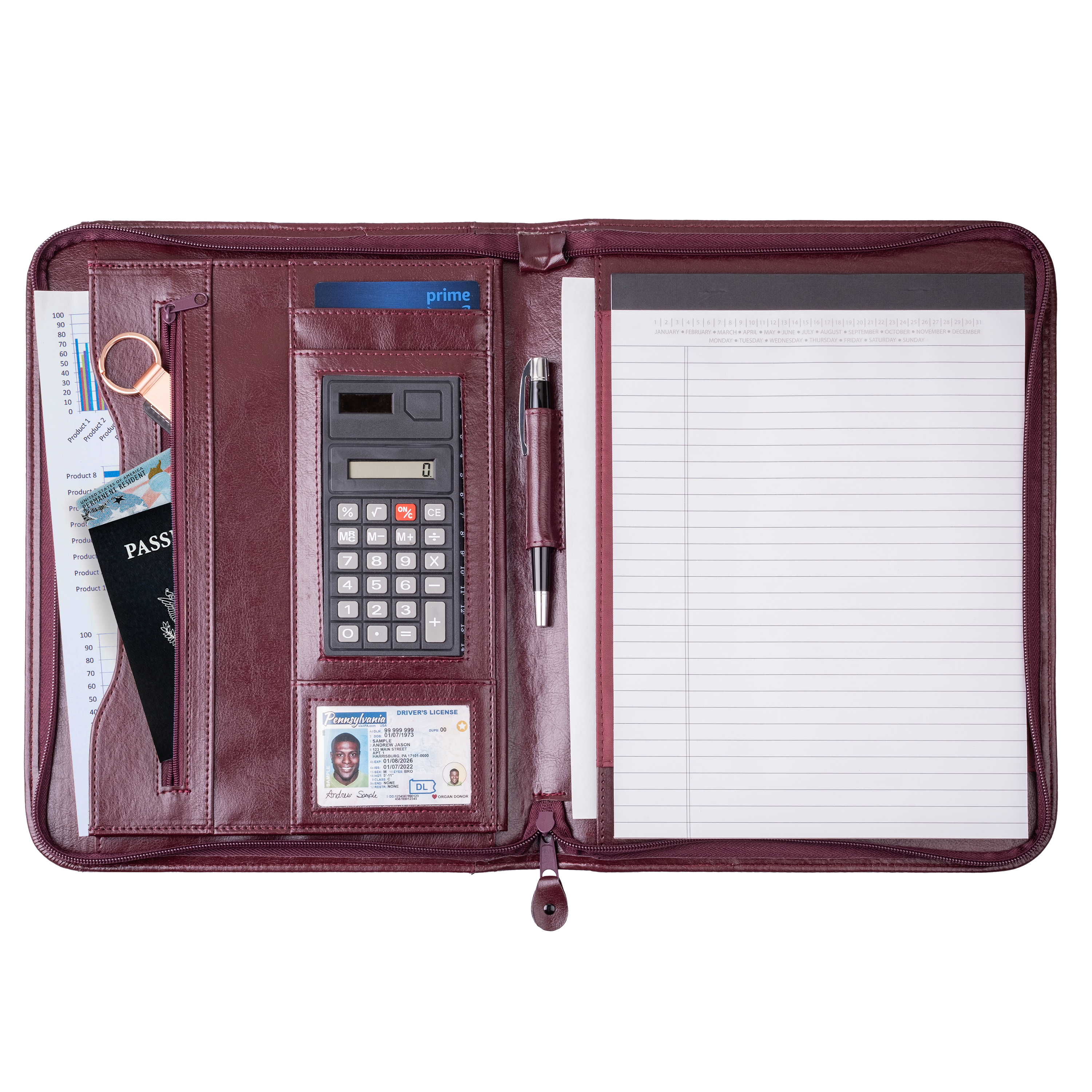 Office Zip Zipper Portfolio 2