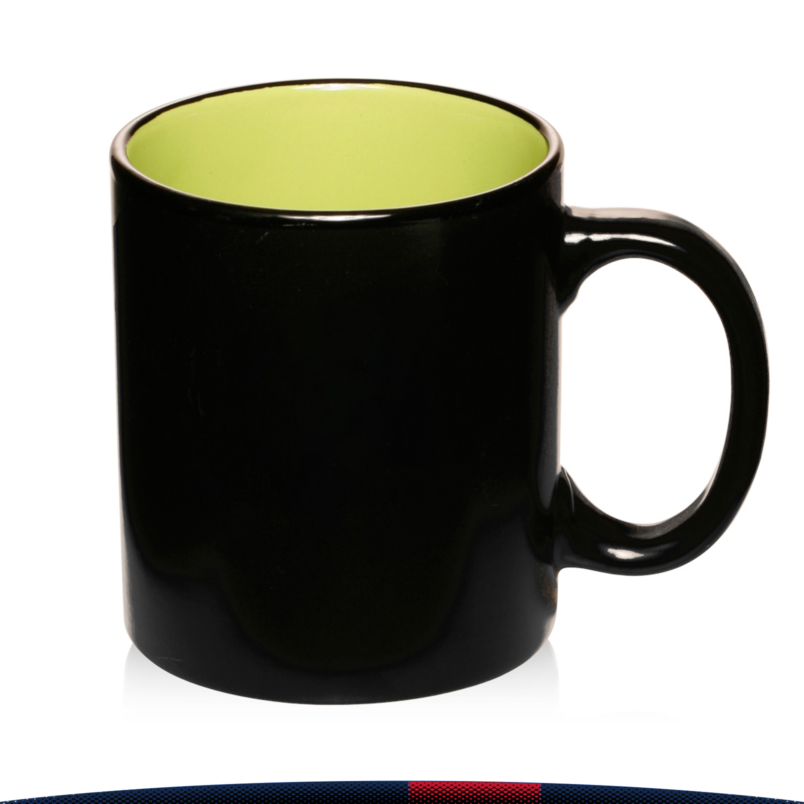 11 oz. Trin Matte Two-Tone Coffee Mugs 1