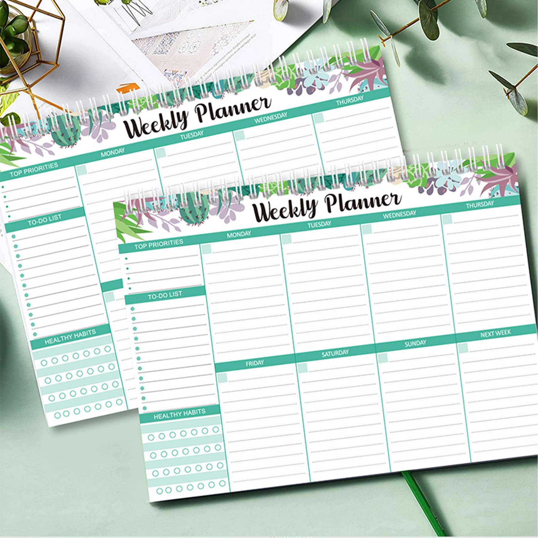 Paper Time management humbucker weekly planner 5