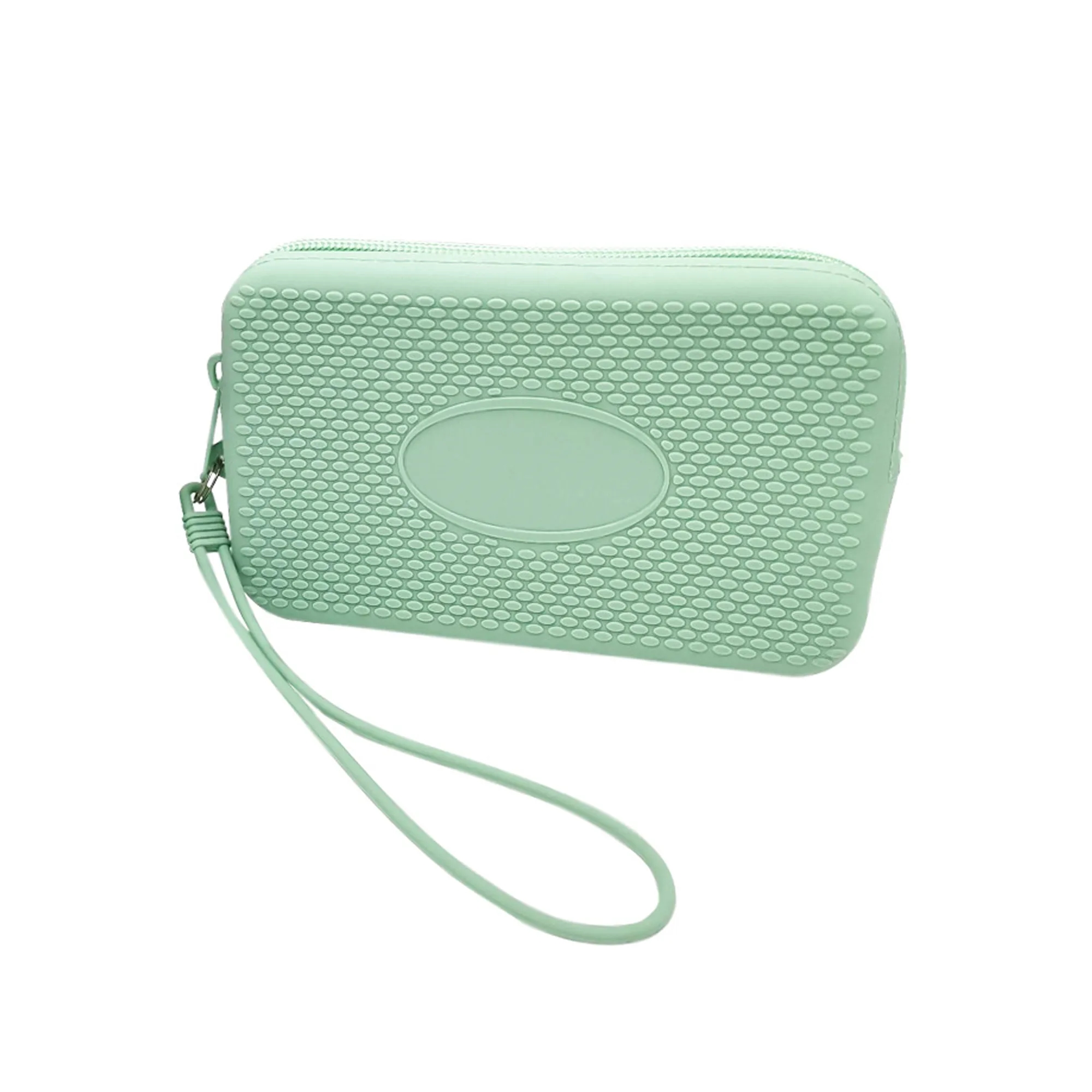 Portable Wristlet Keychain Wallet With Zipper 3