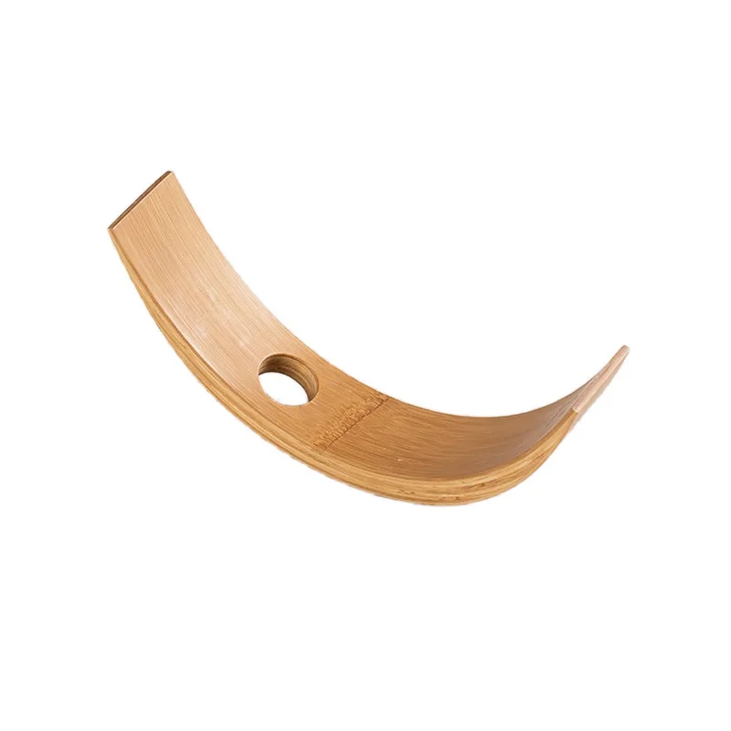 Curved Bamboo Tabletop Wine Bottle Rack/Holder 4