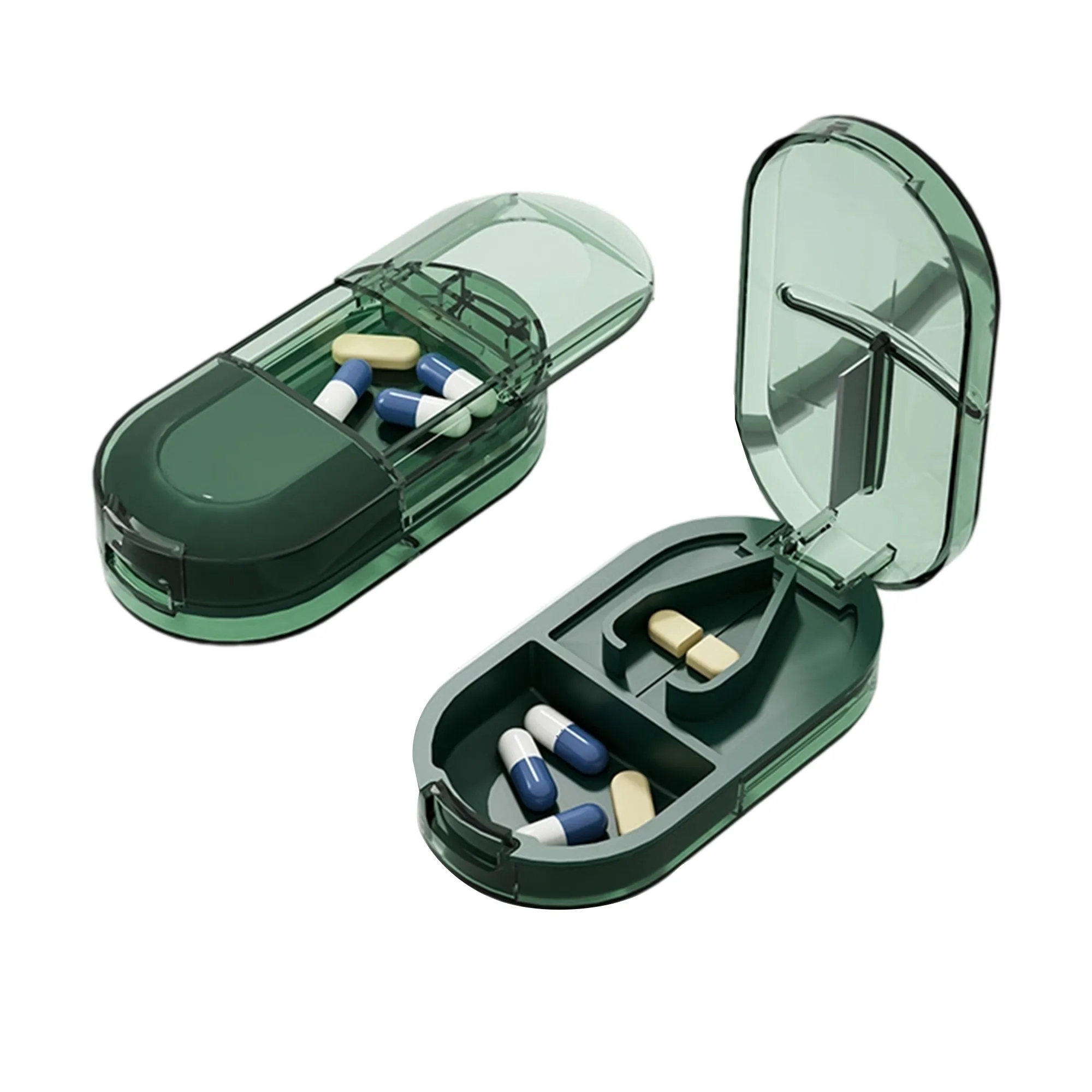 2-in-1 Portable Pill Cutter and Storage Box 2