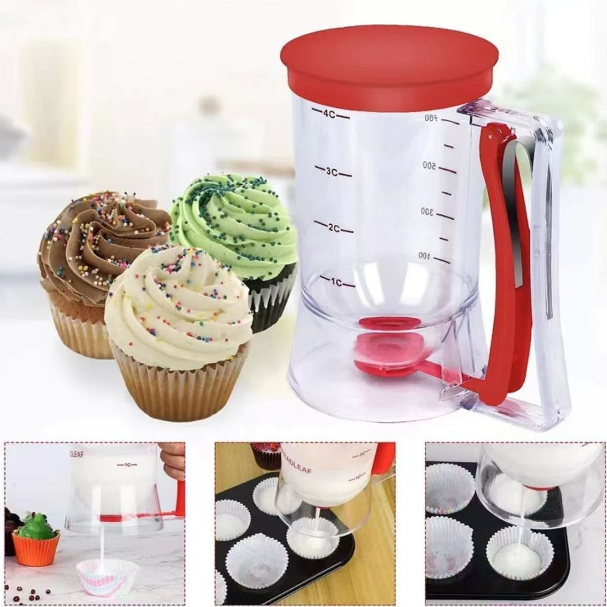 Polypropylene Handheld Cake Batter Dispenser 3