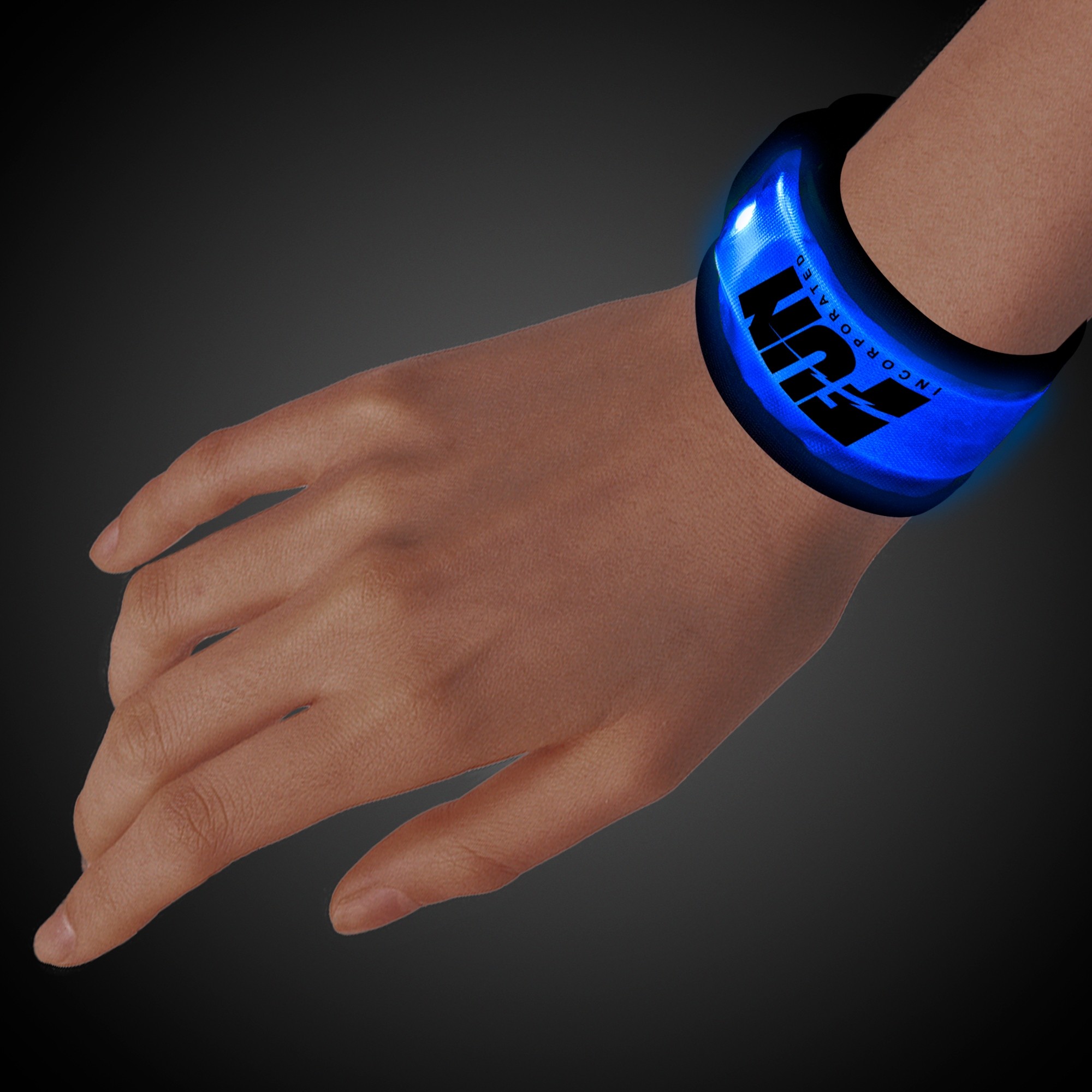 Blue LED Slap Bracelet 2