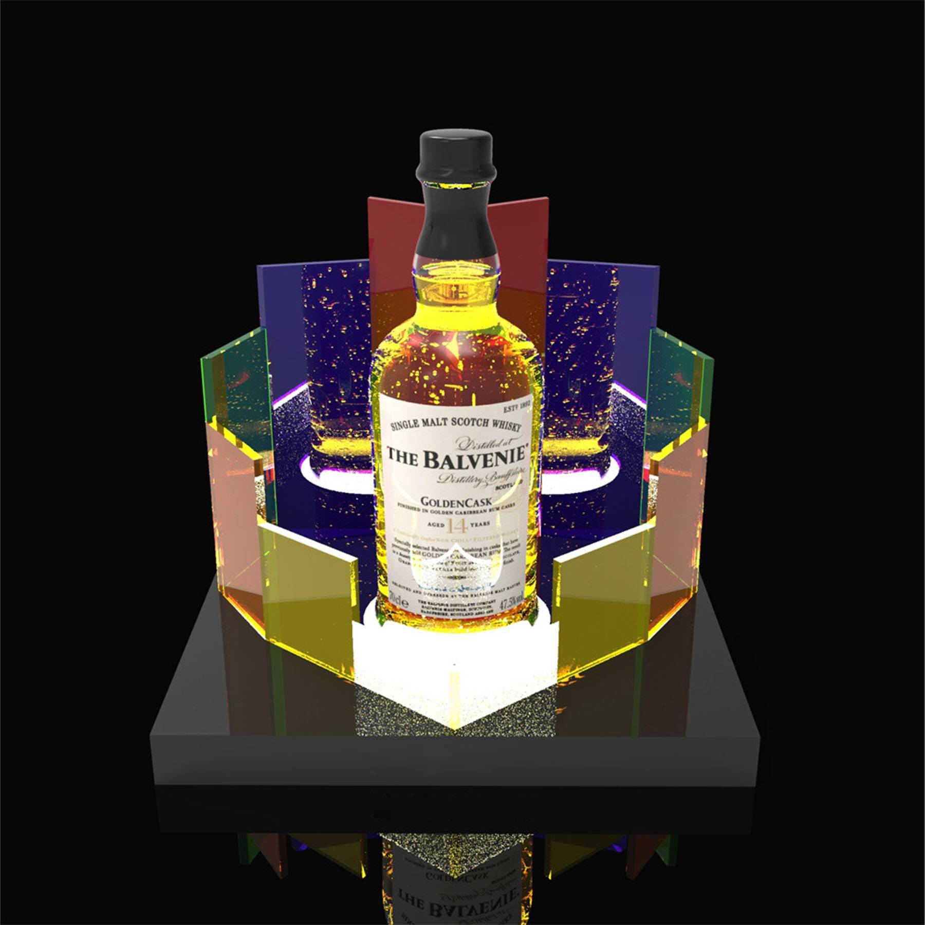 LED Lighted Liquor Bottle Display 7