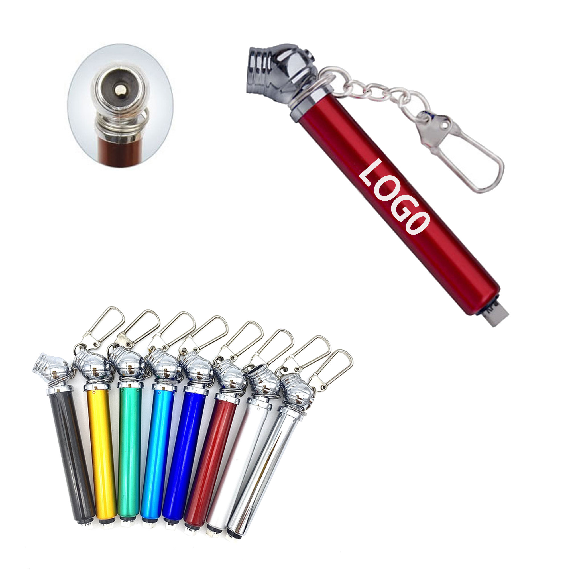 Tire Pressure Measuring Pen Keychain 2