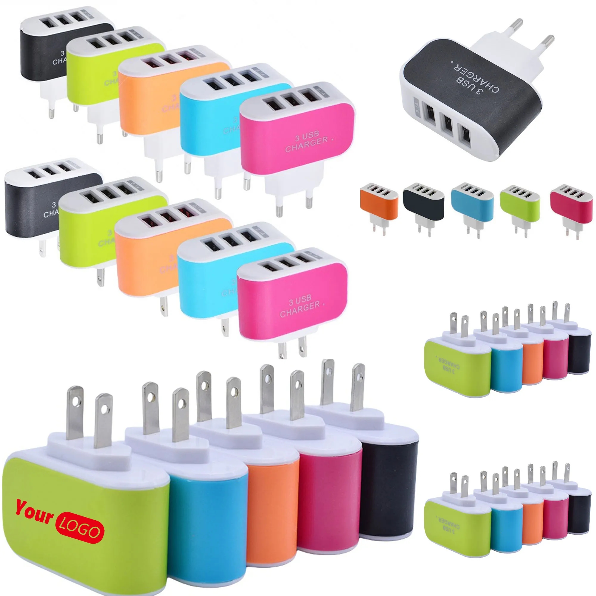 USB Fast Wall Charger Block