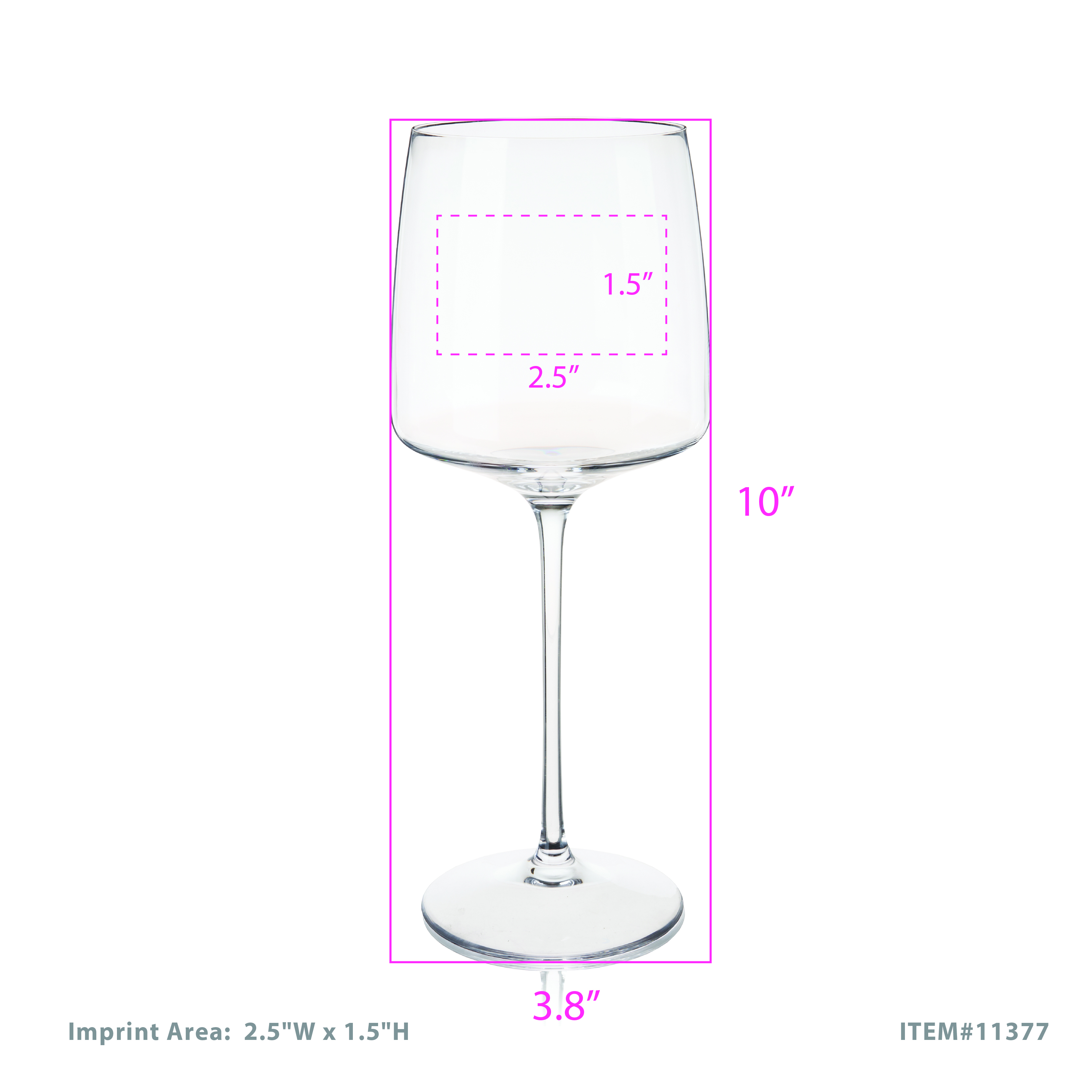 Viski® Reserve Julien Crystal Bordeaux Glass, set of 4 6
