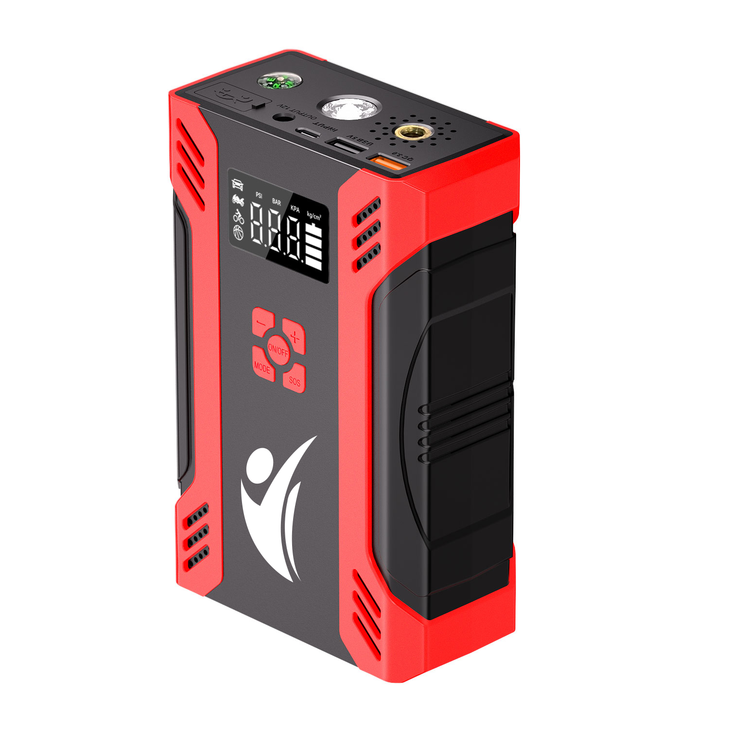 1500A Car Jumper & Inflator Combo with Accessories & Gift Box - 8000mAh 9