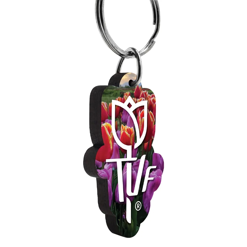 1/8" Ultra Vivid Recycled Wood Keychains 20