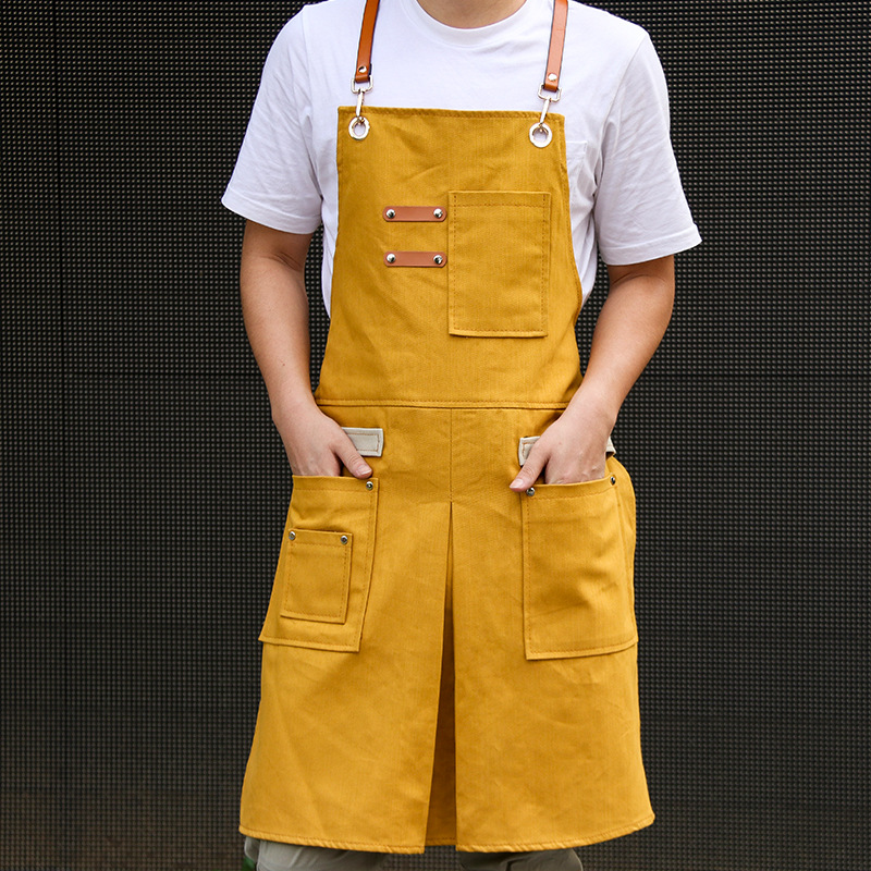 Chef Customized Sleeveless Adjustable Unisex Strap Aprons/ Large Pockets 9