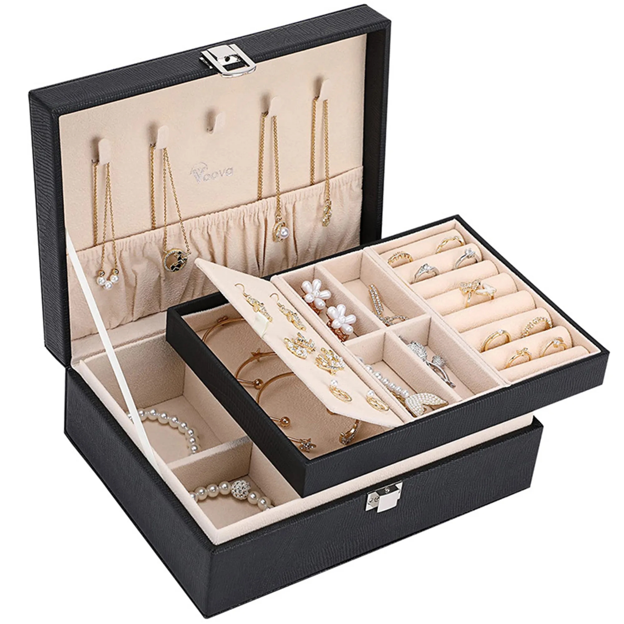 Double-Layer Jewelry Organizer Box 4