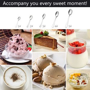 6.41 Inch Serrated Teeth Coffee Dessert Spoon 3