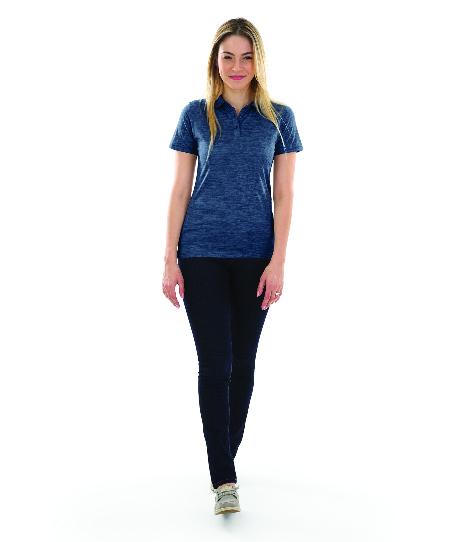 Women's Space Dye Performance Polo 6