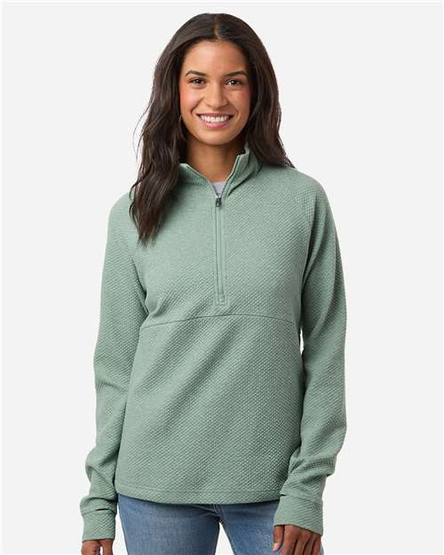 Women's Spirit Textured Quarter-Zip Pullover - NE725W 26