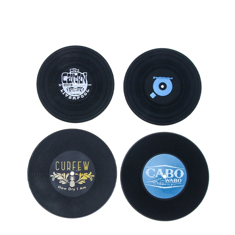 Vinyl Record Shape Coaster 1