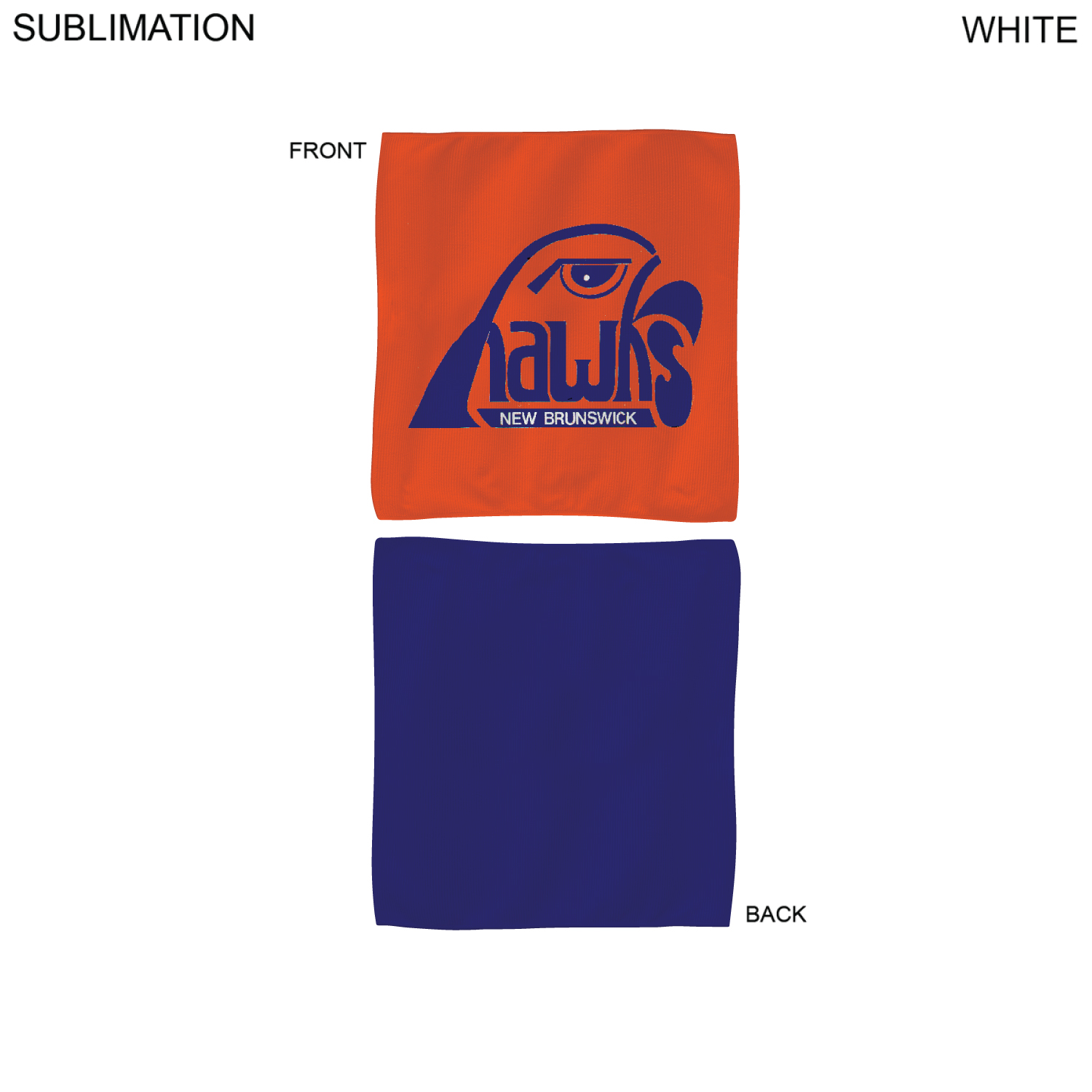 24 Hr Express Ship - Colored Microfiber Dri-Lite Terry Fan, Cheering, Skate Towel, 12x12, Sublimated 10