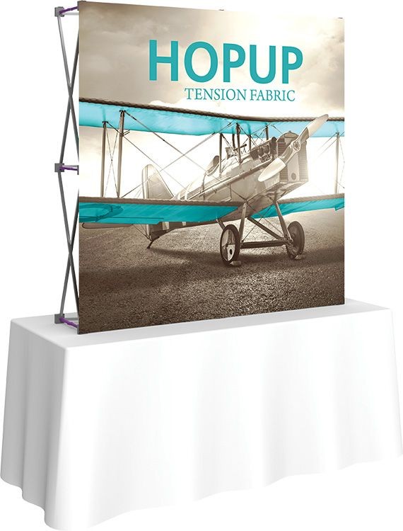 Hopup 5ft Straight Tabletop Display & Tension Fabric Graphic