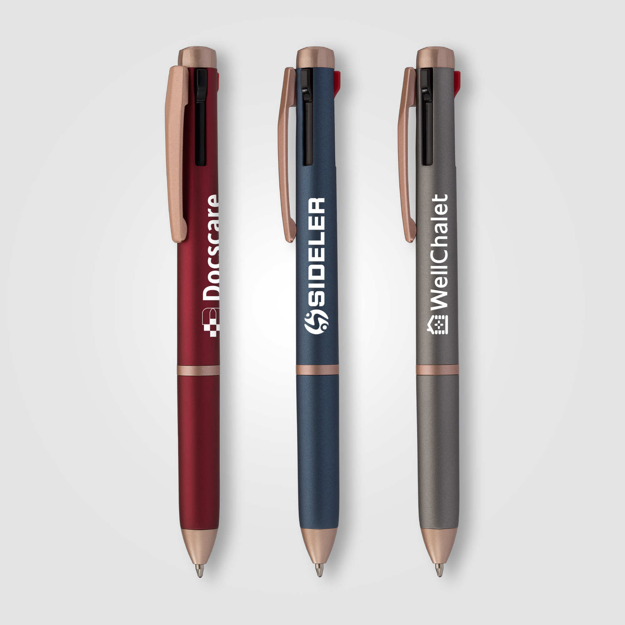 Trio Rose Gold Multi-Ink Pen 15